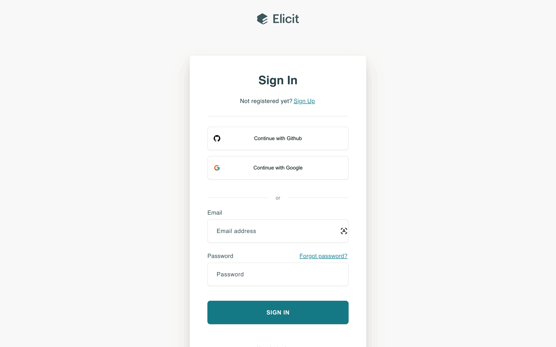 Elicit Web AI interface screenshot 19