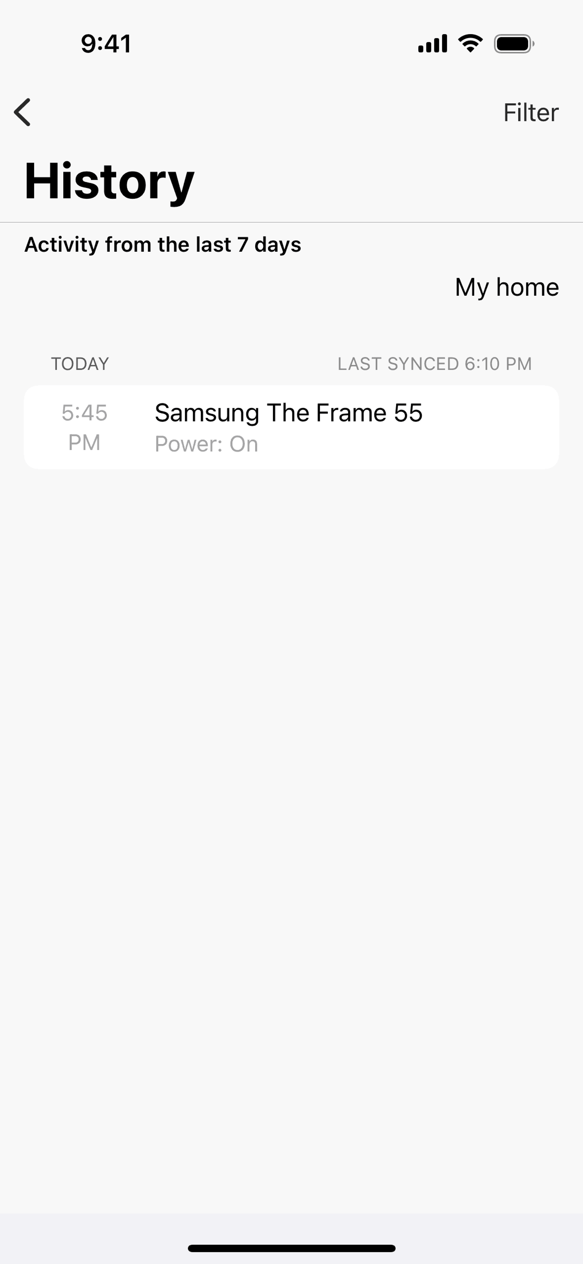 SmartThings iOS Productivity interface screenshot 18