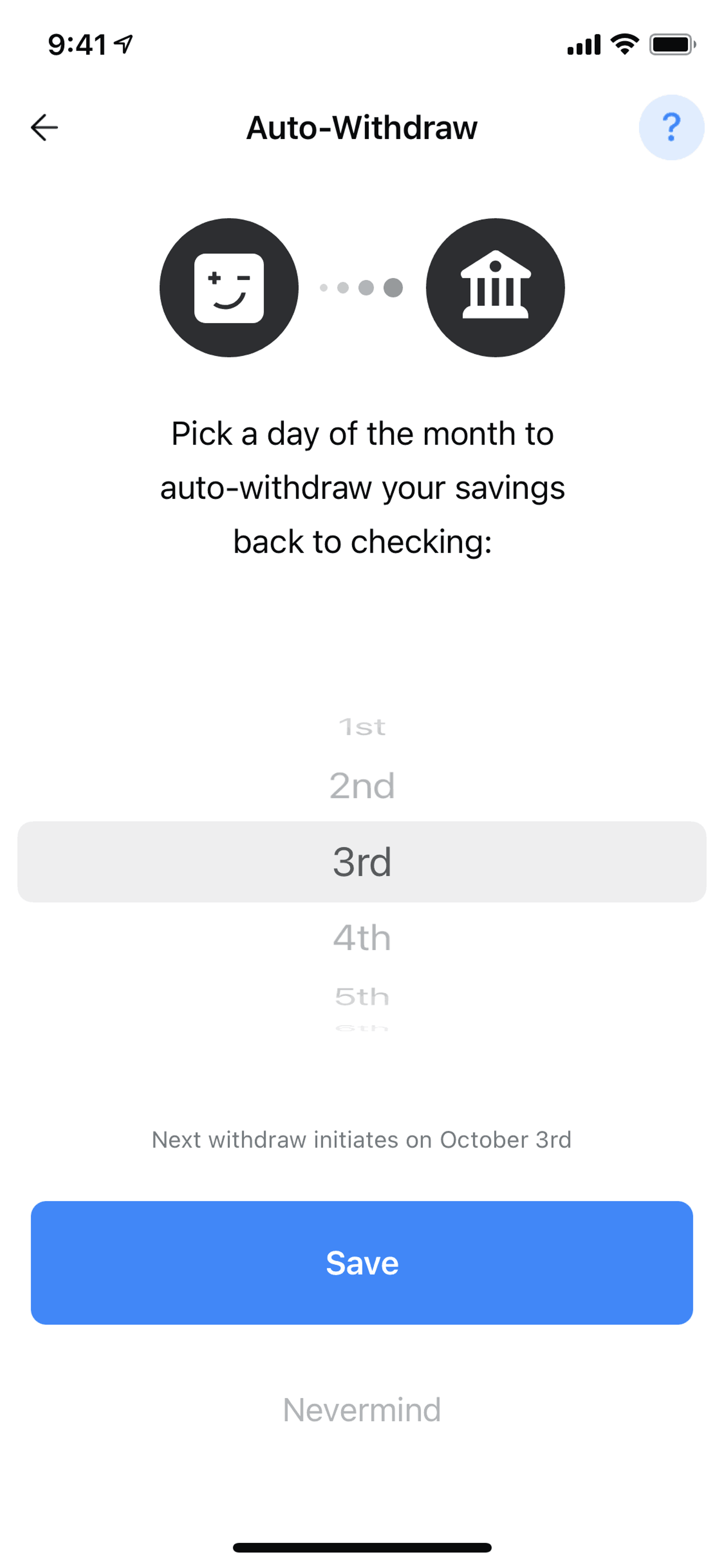 Digit iOS Finance interface screenshot 8