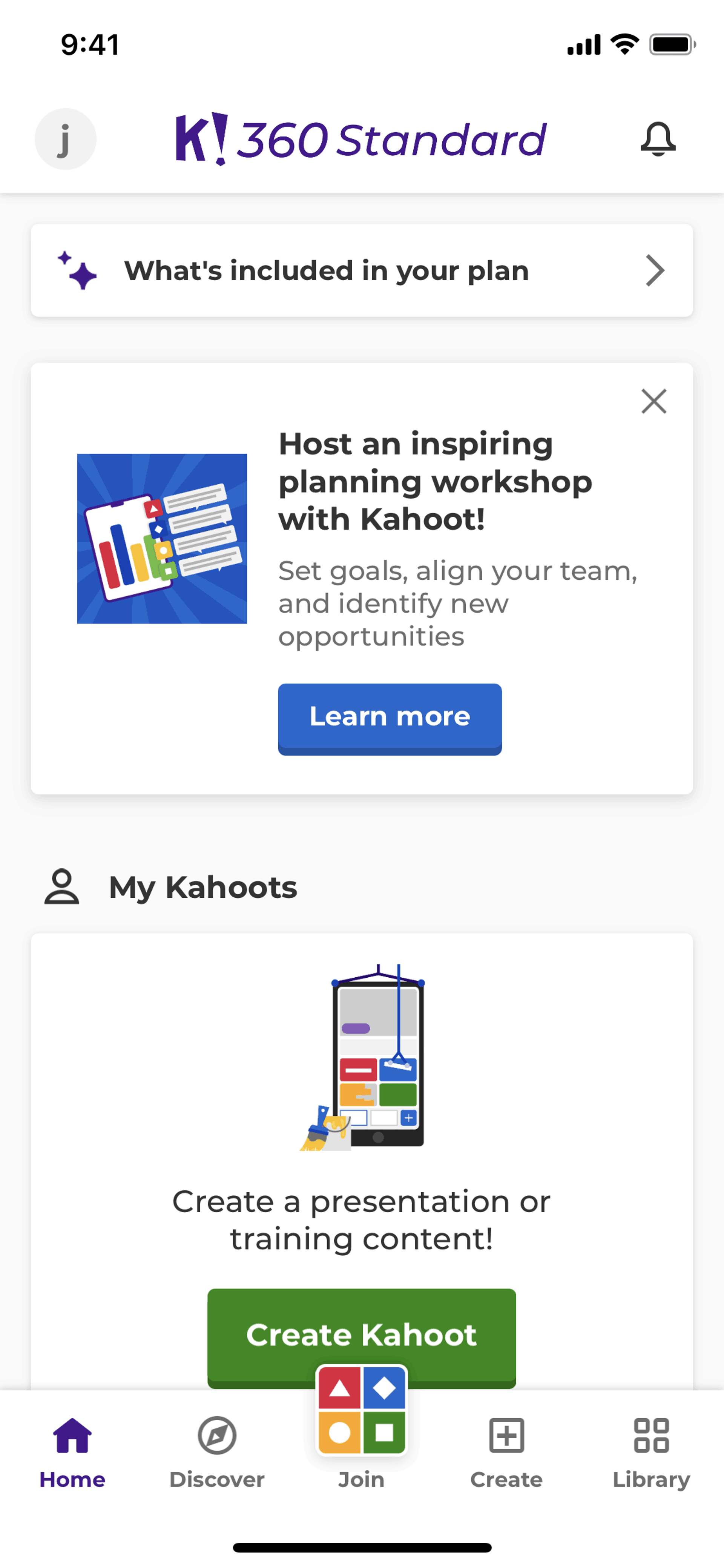 Kahoot! iOS Education interface screenshot 2