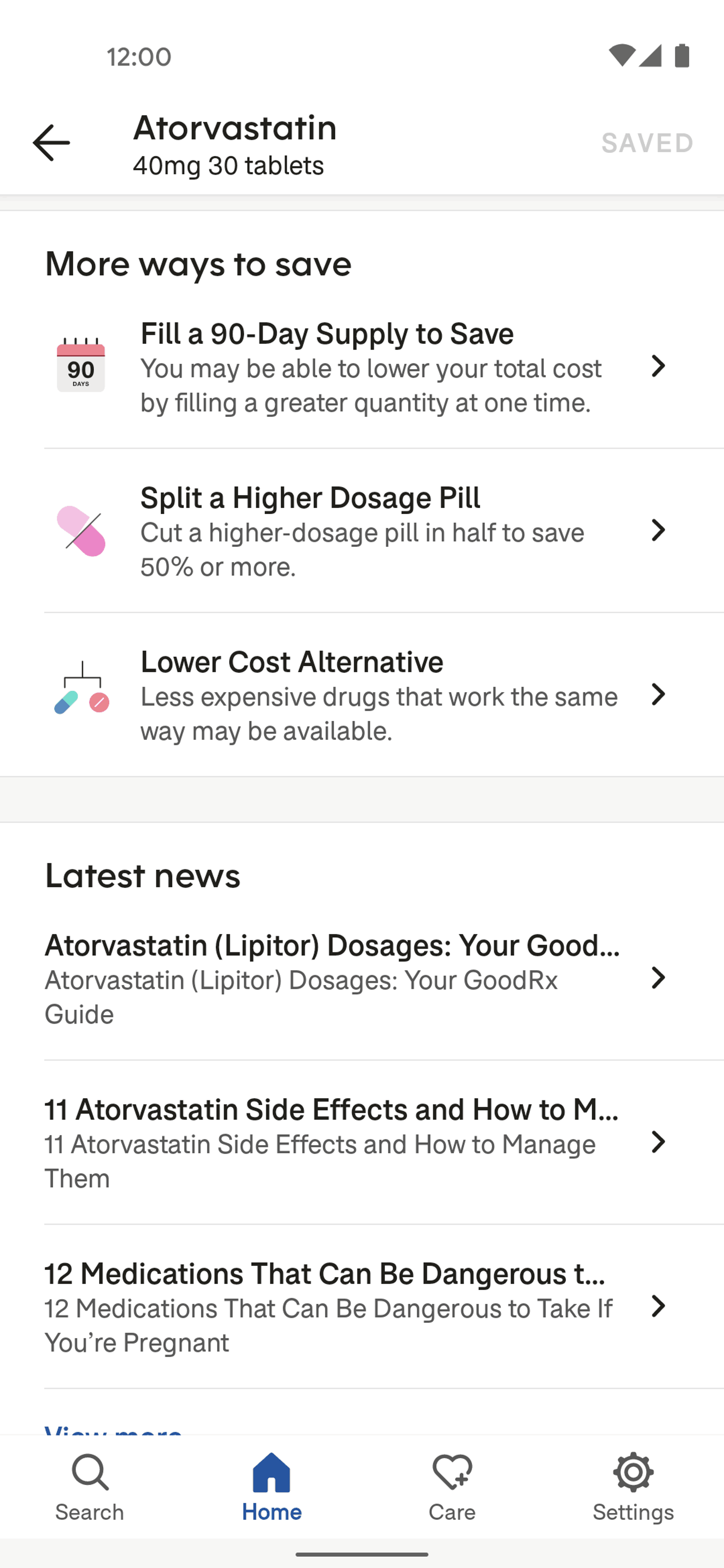 GoodRx Android Medical interface screenshot 4