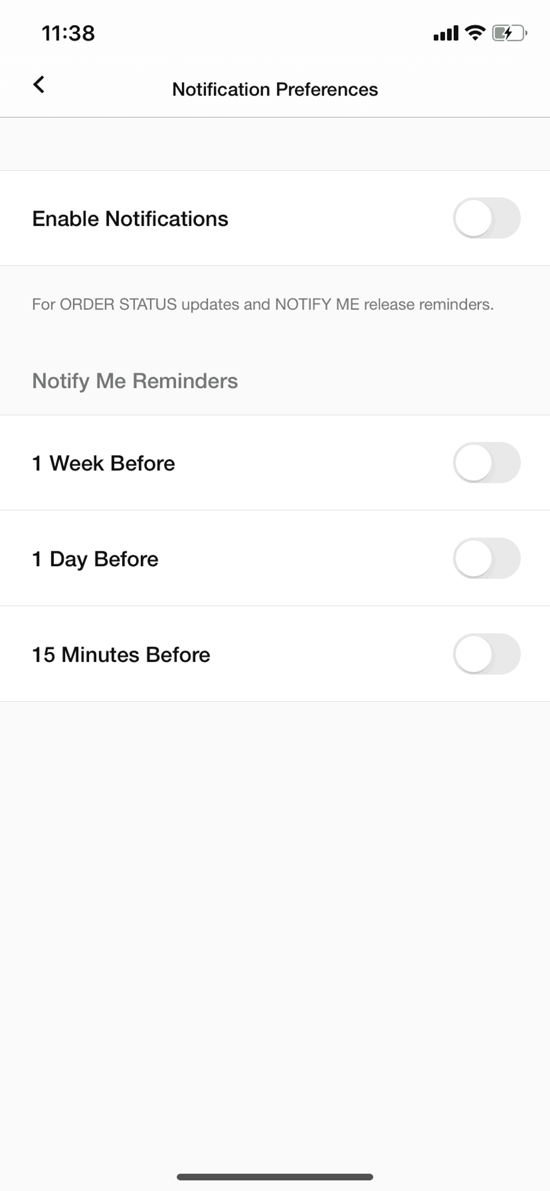 Nike SNKRS iOS Shopping interface screenshot 24