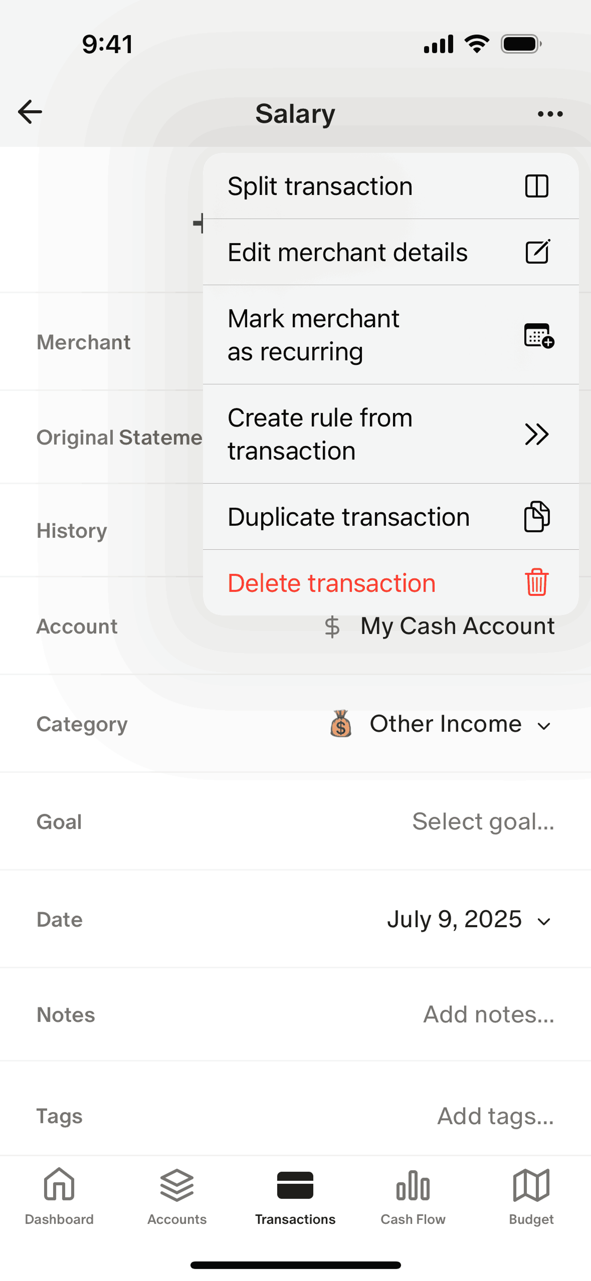 Monarch iOS Finance interface screenshot 23
