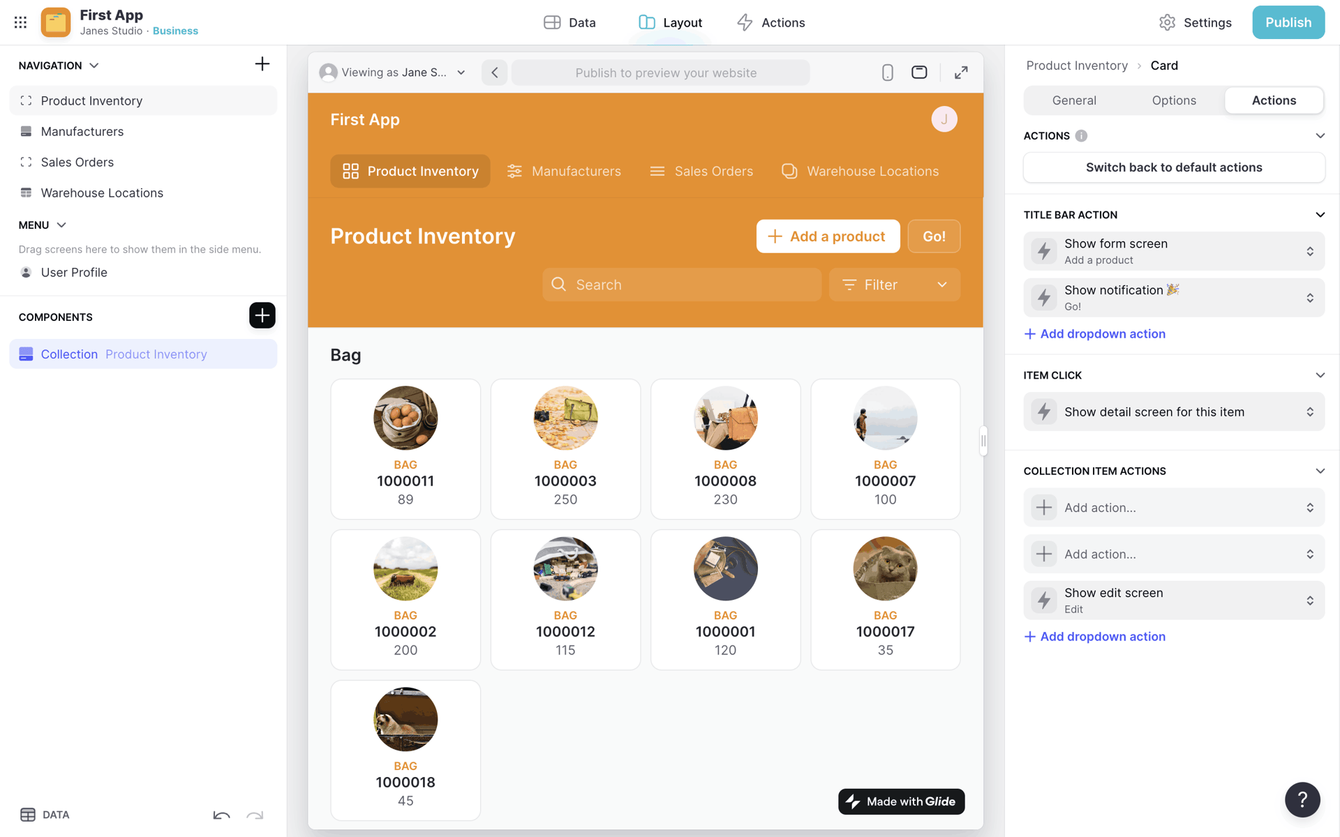 Glide Web Developer Tools interface screenshot 23