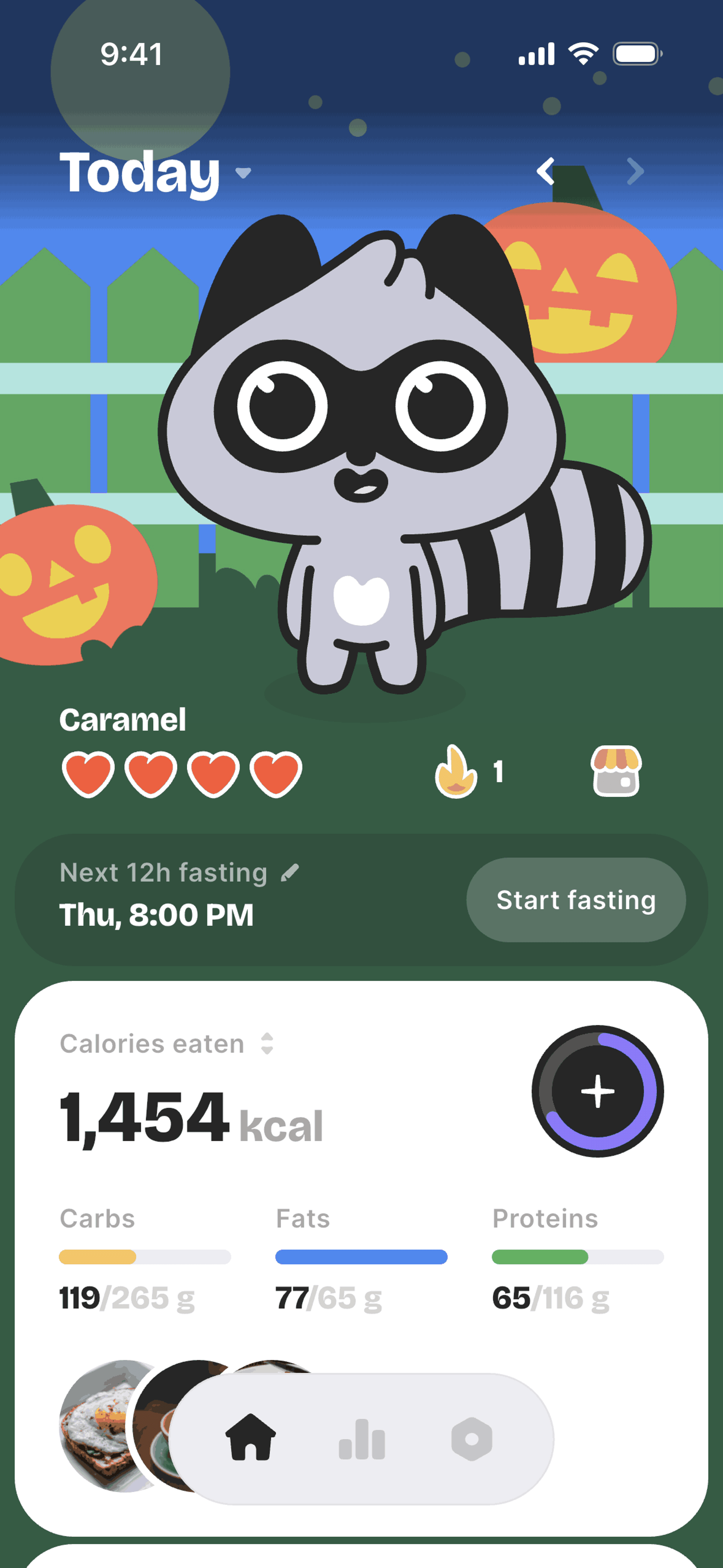 BitePal iOS Health & Fitness interface screenshot 3