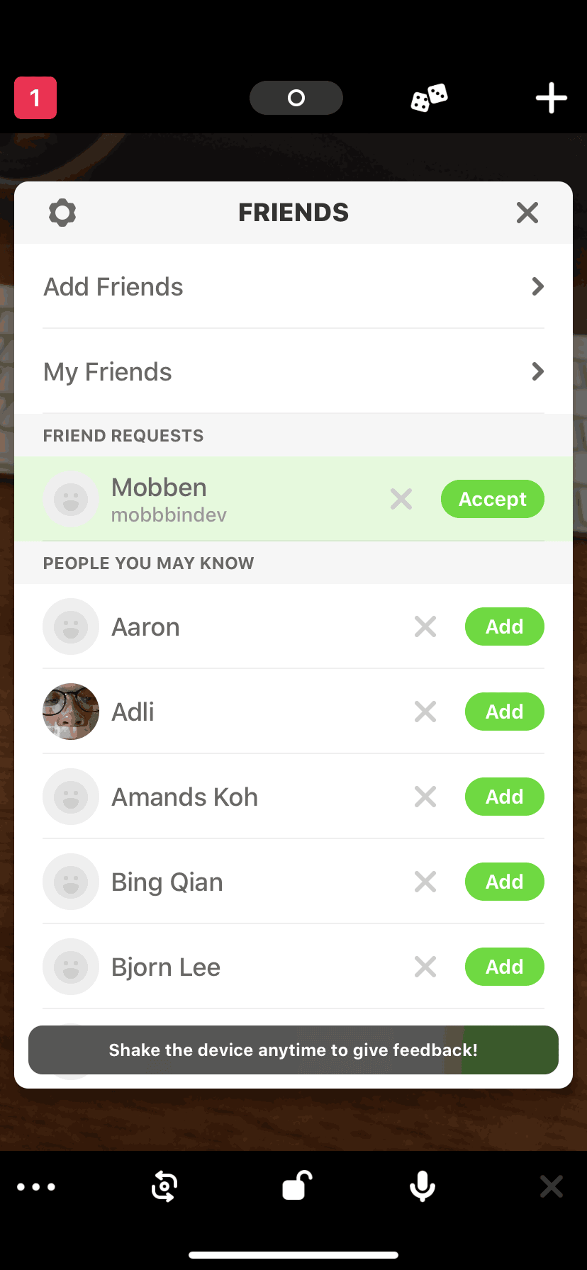 Houseparty iOS Social Networking interface screenshot 20