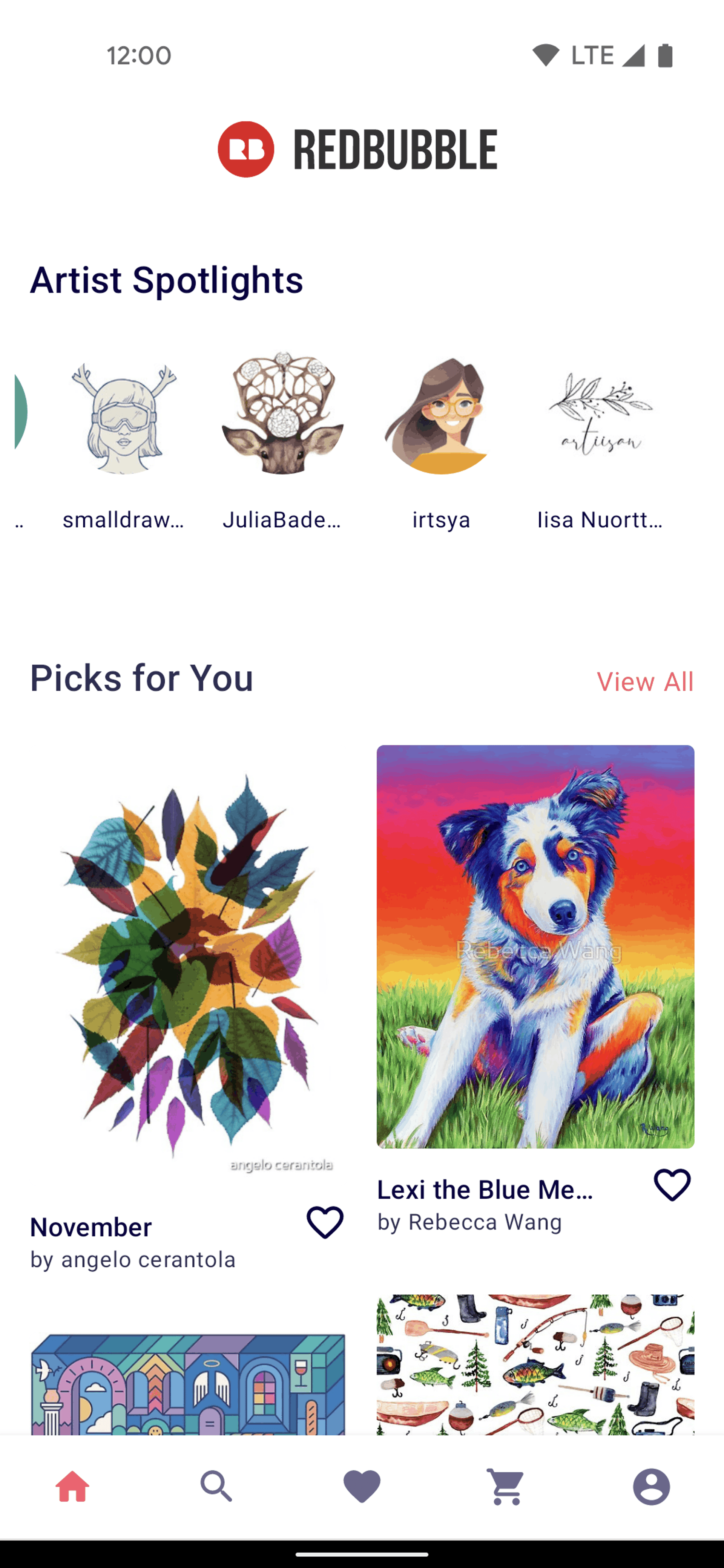 Redbubble Android Shopping interface screenshot 10