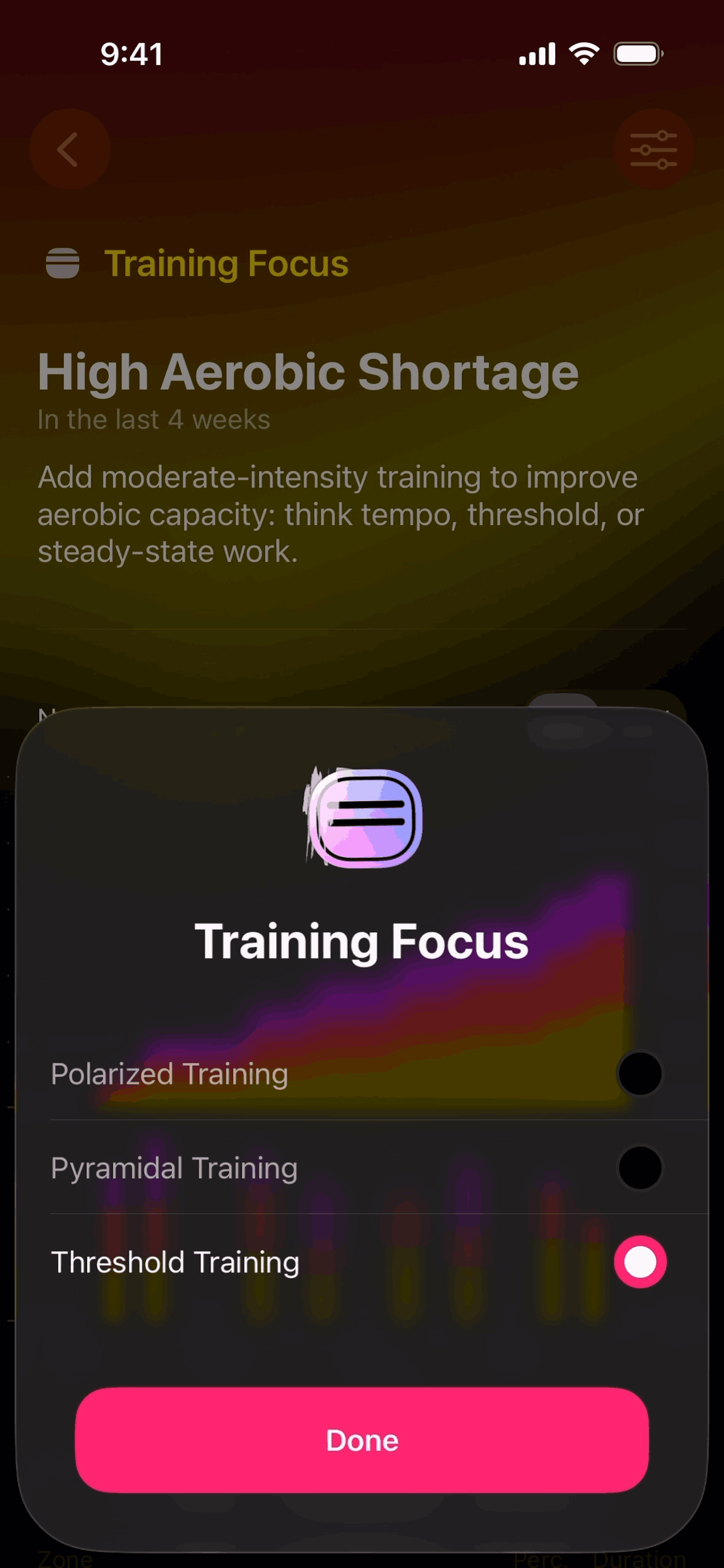 The Outsiders iOS Health & Fitness interface screenshot 7