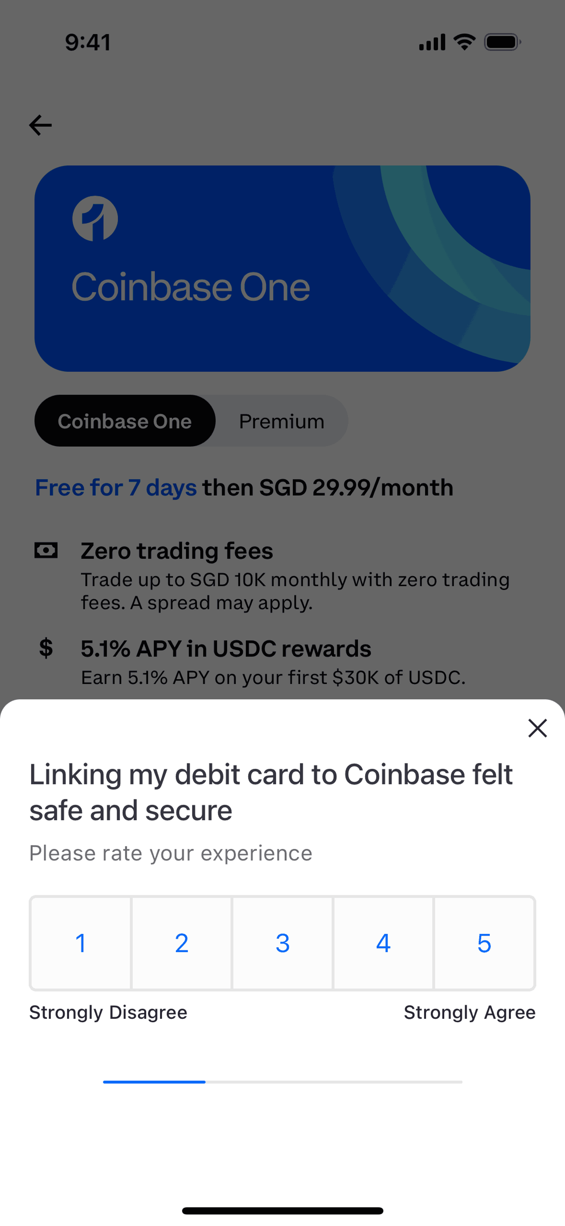 Coinbase iOS Finance interface screenshot 22