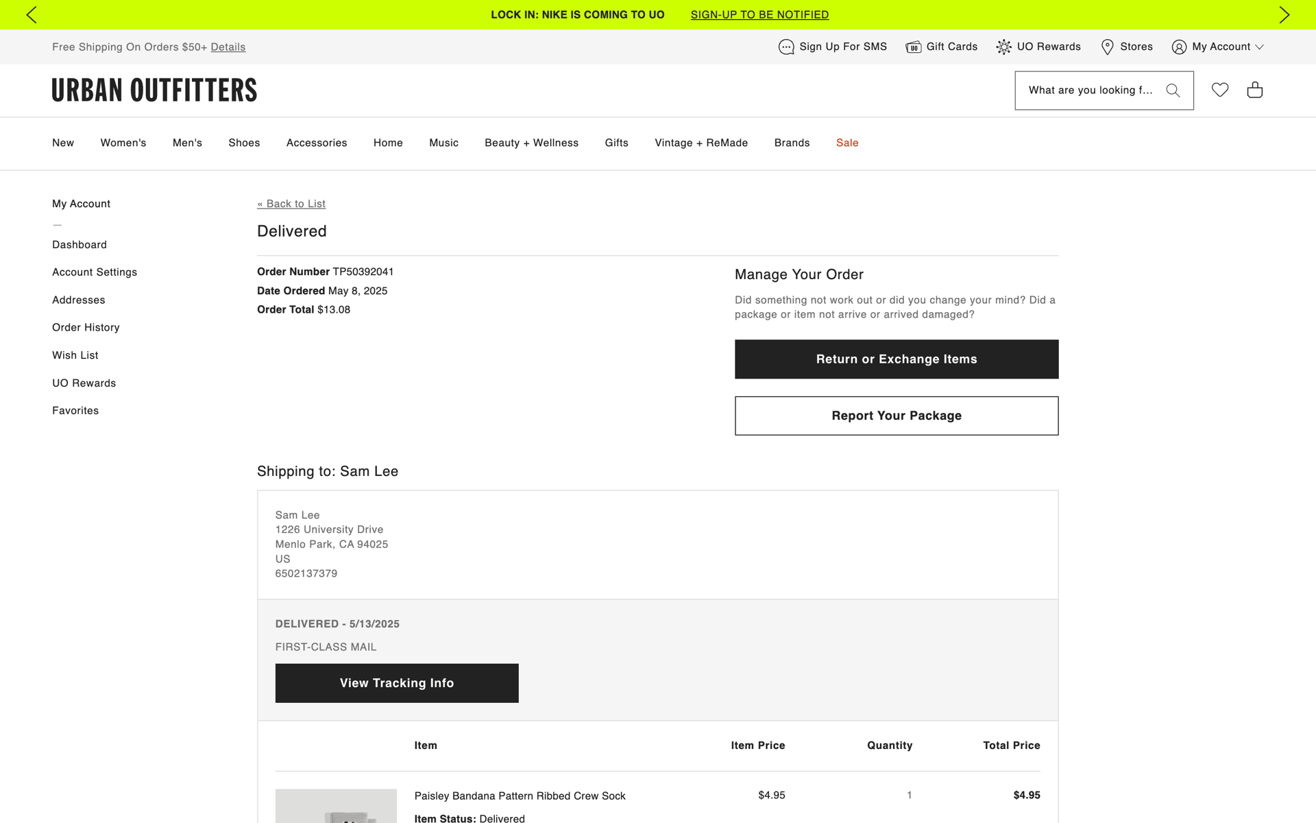 Urban Outfitters Web Shopping interface screenshot 16