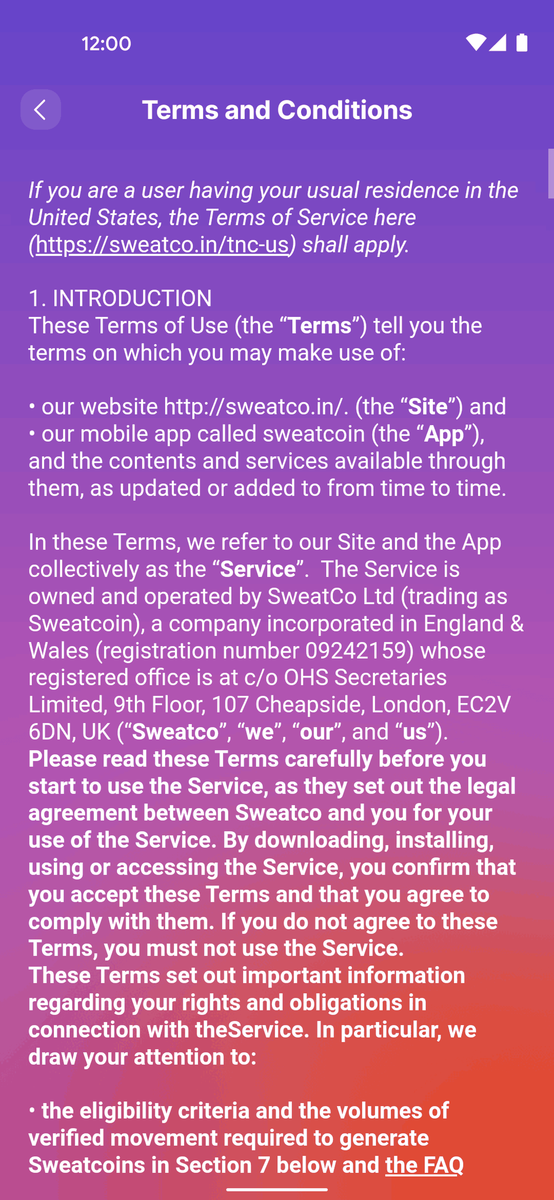 Sweatcoin Android Health & Fitness interface screenshot 10