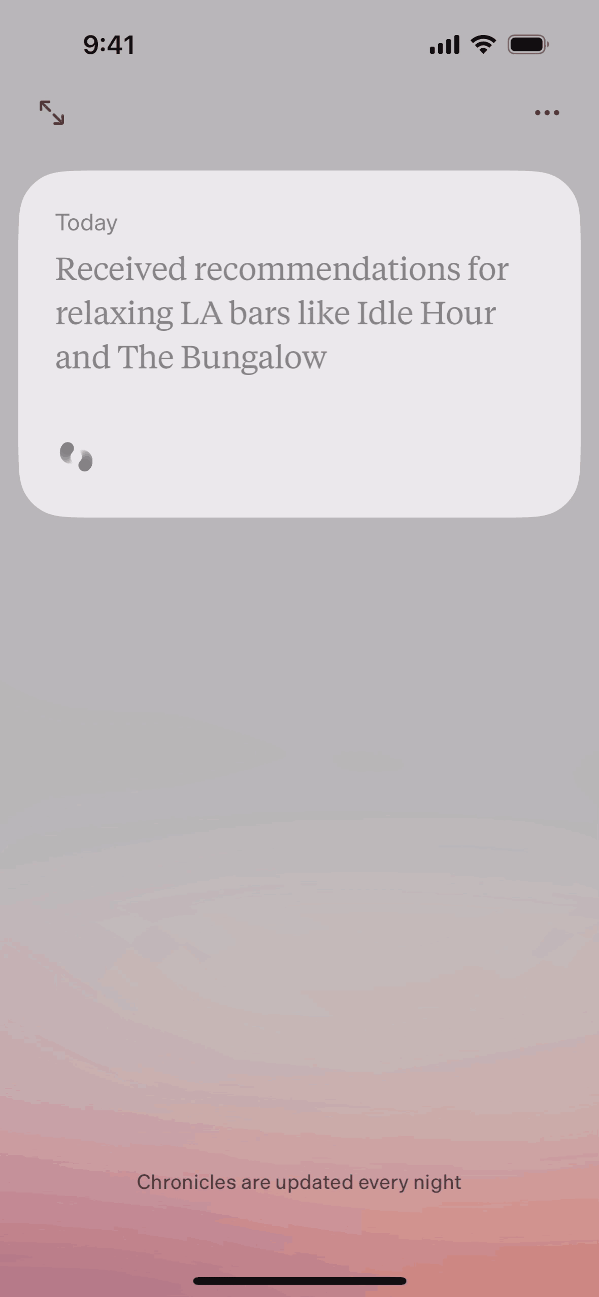 Dot iOS AI interface screenshot 10