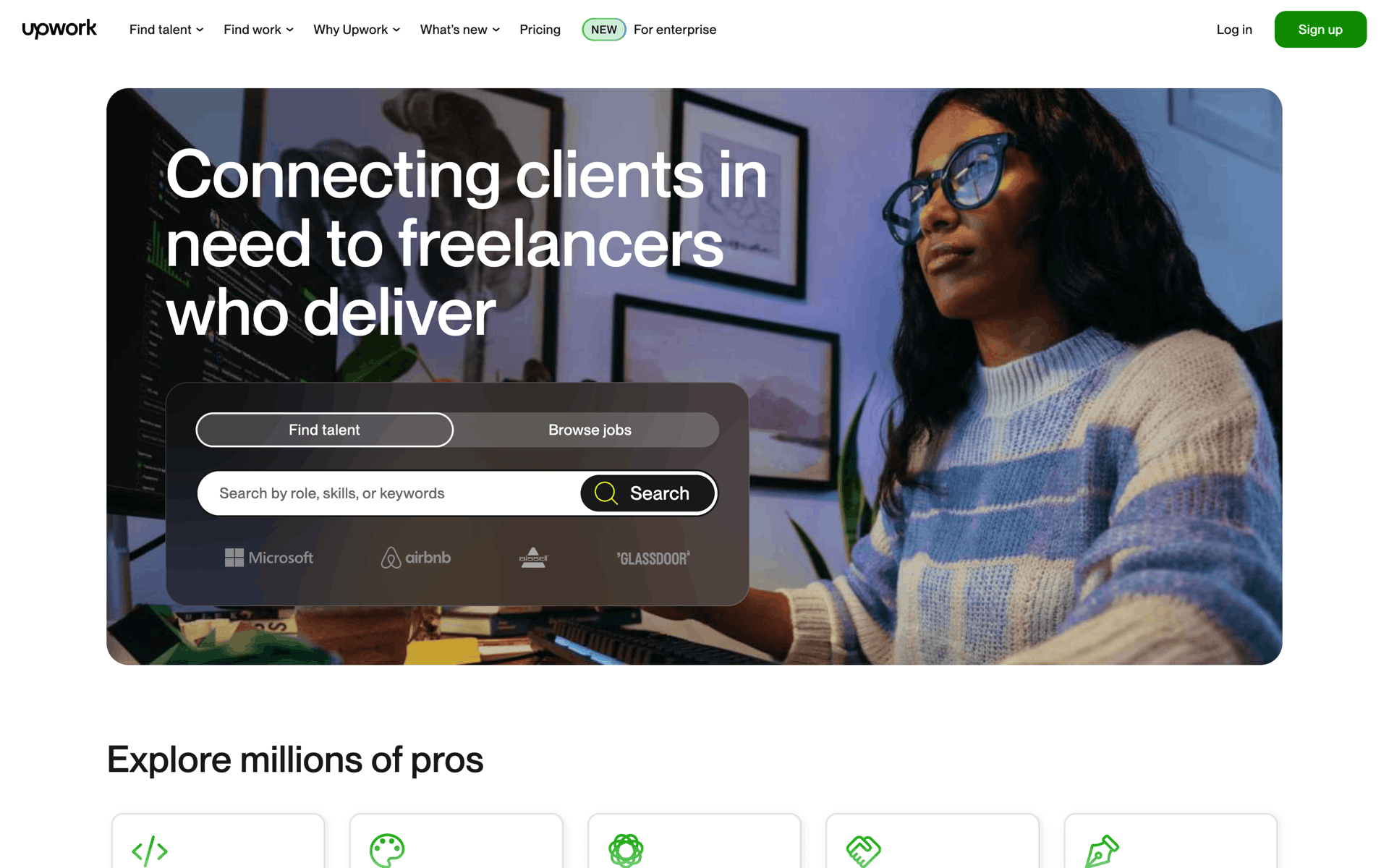 Upwork Web Business interface screenshot 1