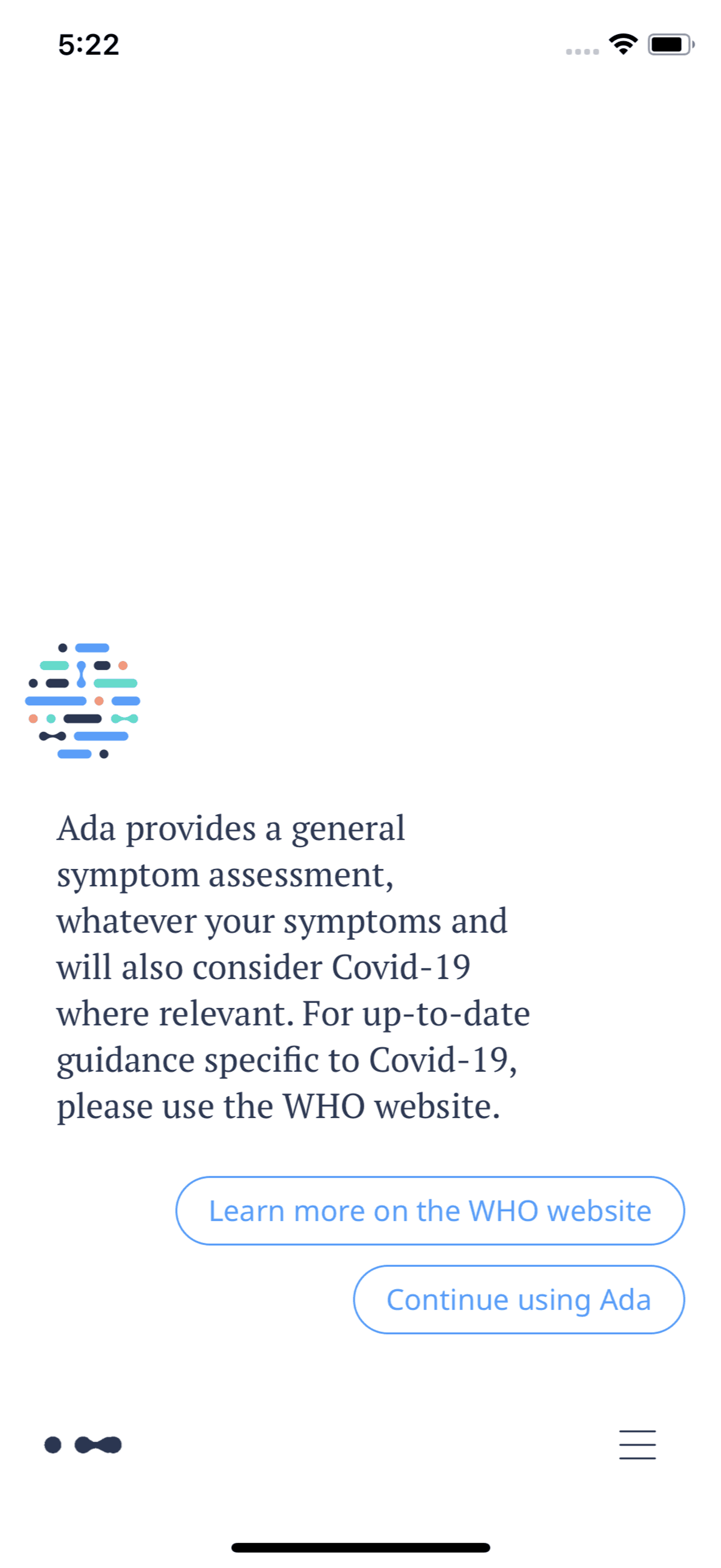 Ada iOS Health & Fitness interface screenshot 14