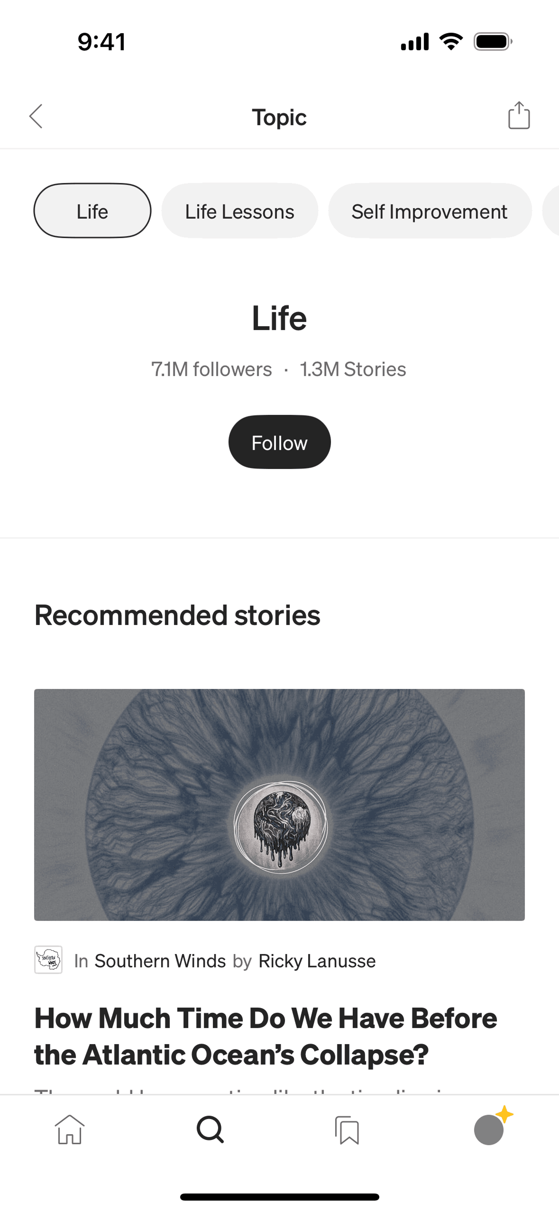Medium iOS News interface screenshot 11