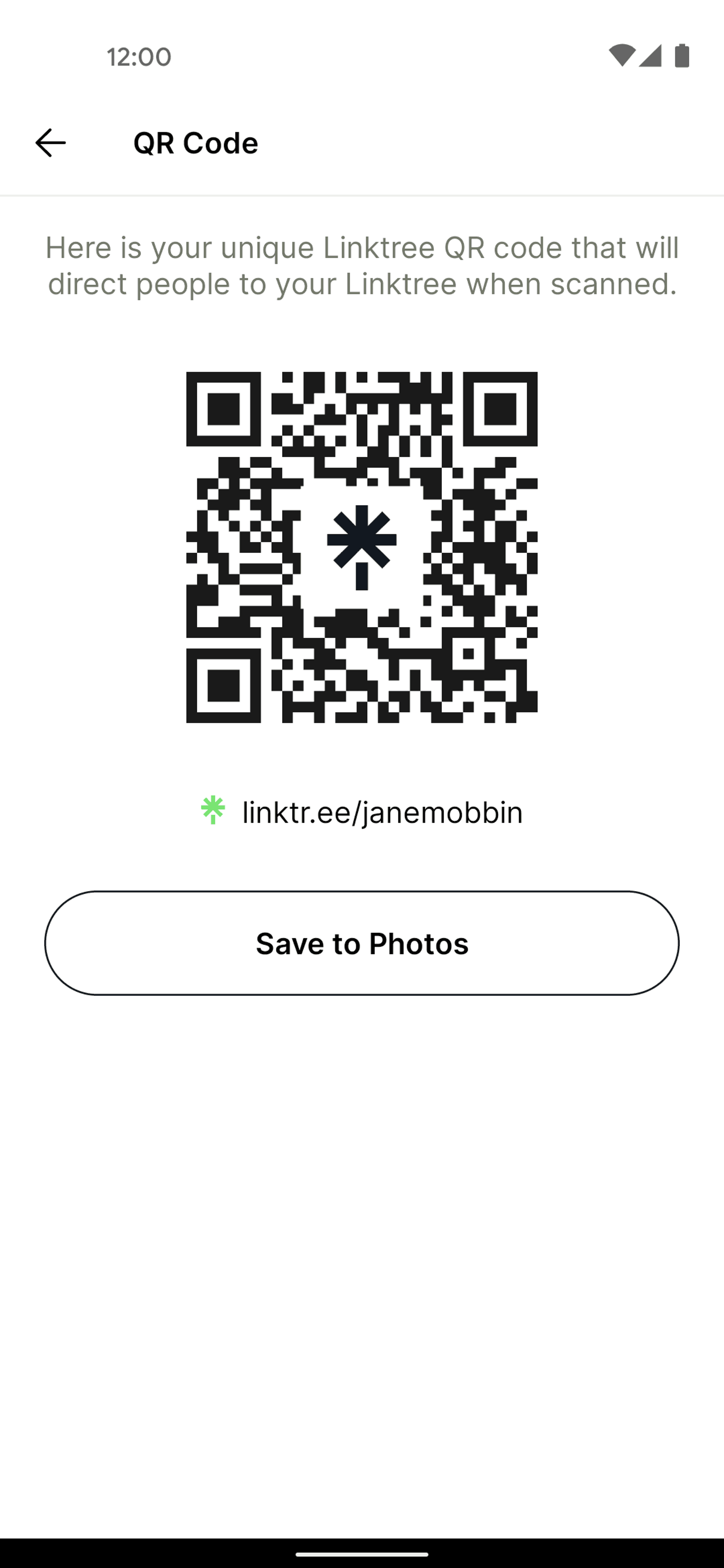 Linktree Android Social Networking interface screenshot 9