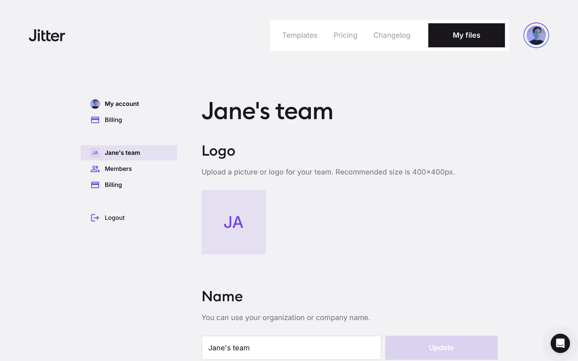 Jitter Web Graphics & Design interface screenshot 21