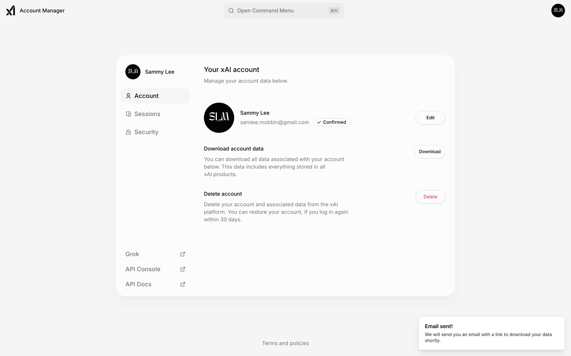 Grok Web AI interface screenshot 8
