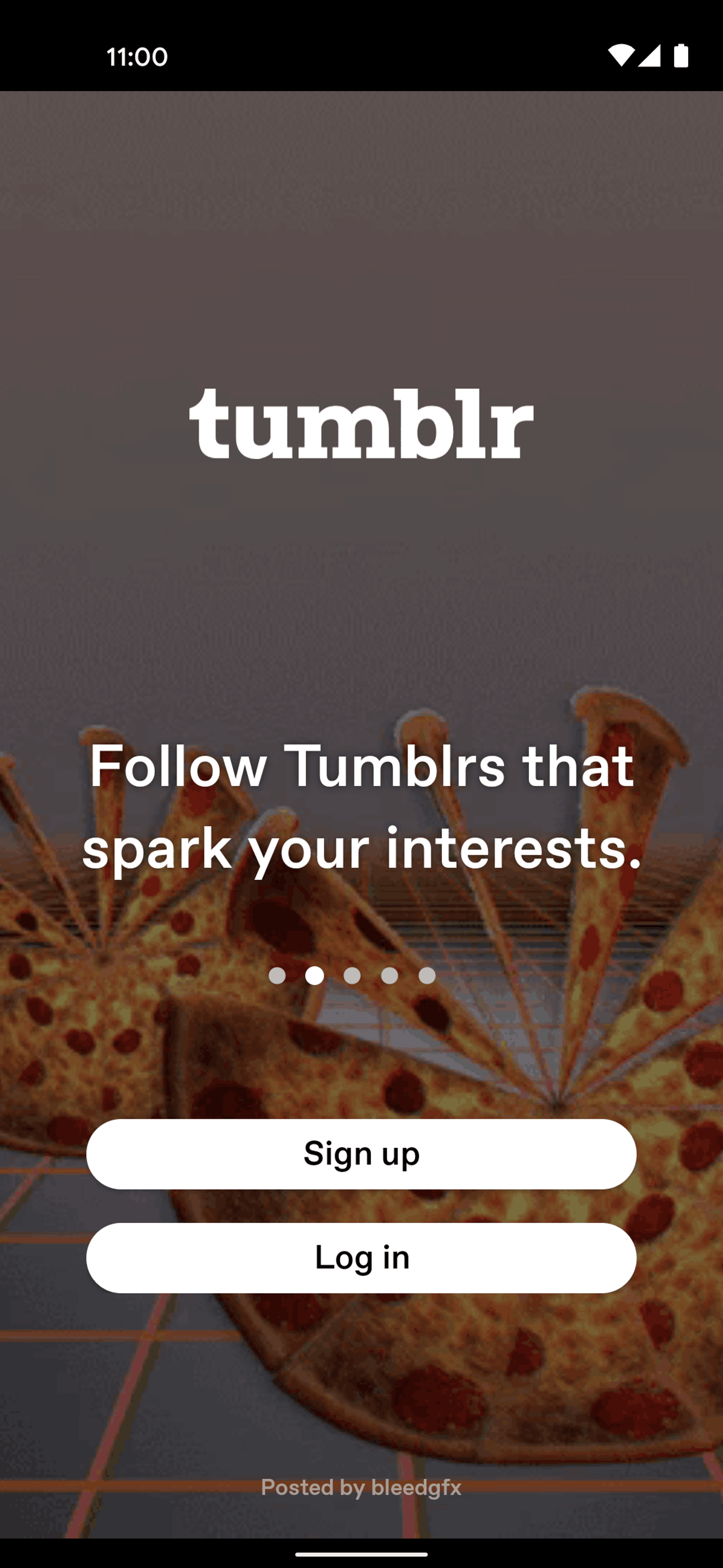 Tumblr Android Social Networking interface screenshot 3