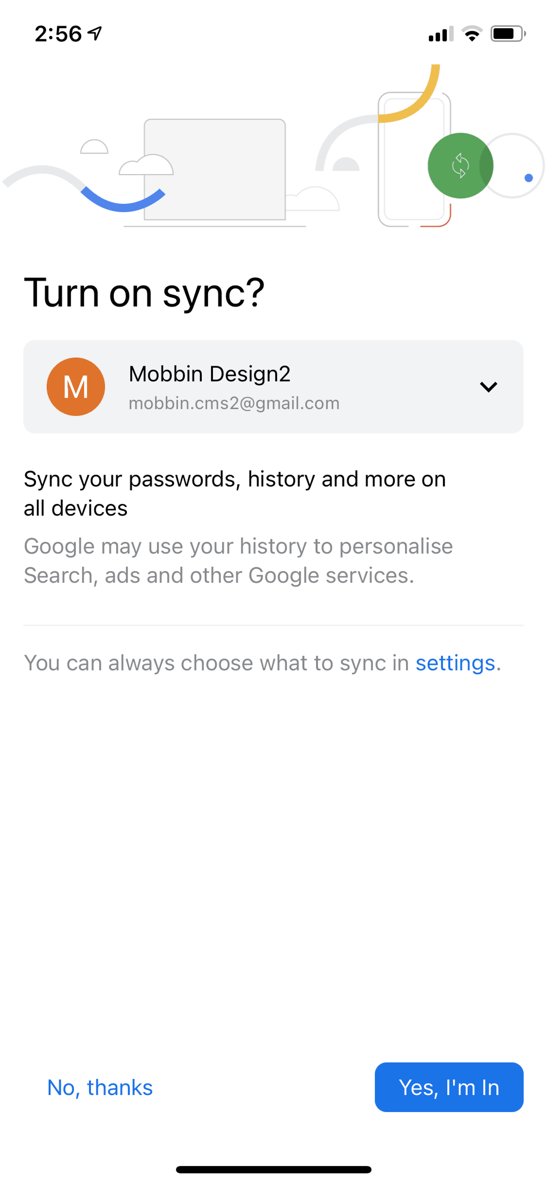 Google Chrome iOS Utilities interface screenshot 6