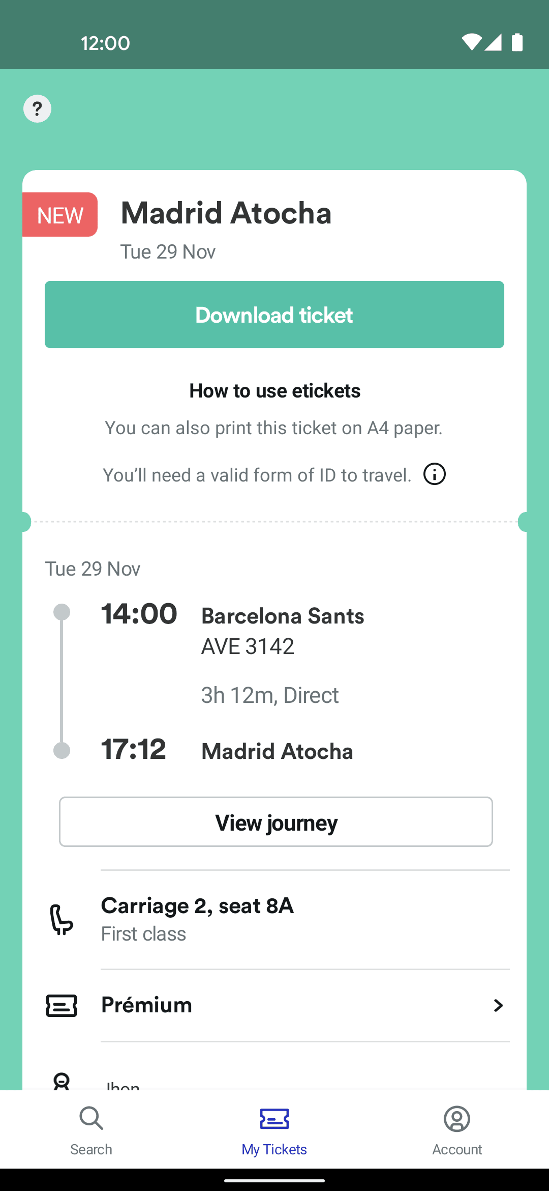 Trainline Android Travel & Transportation interface screenshot 3