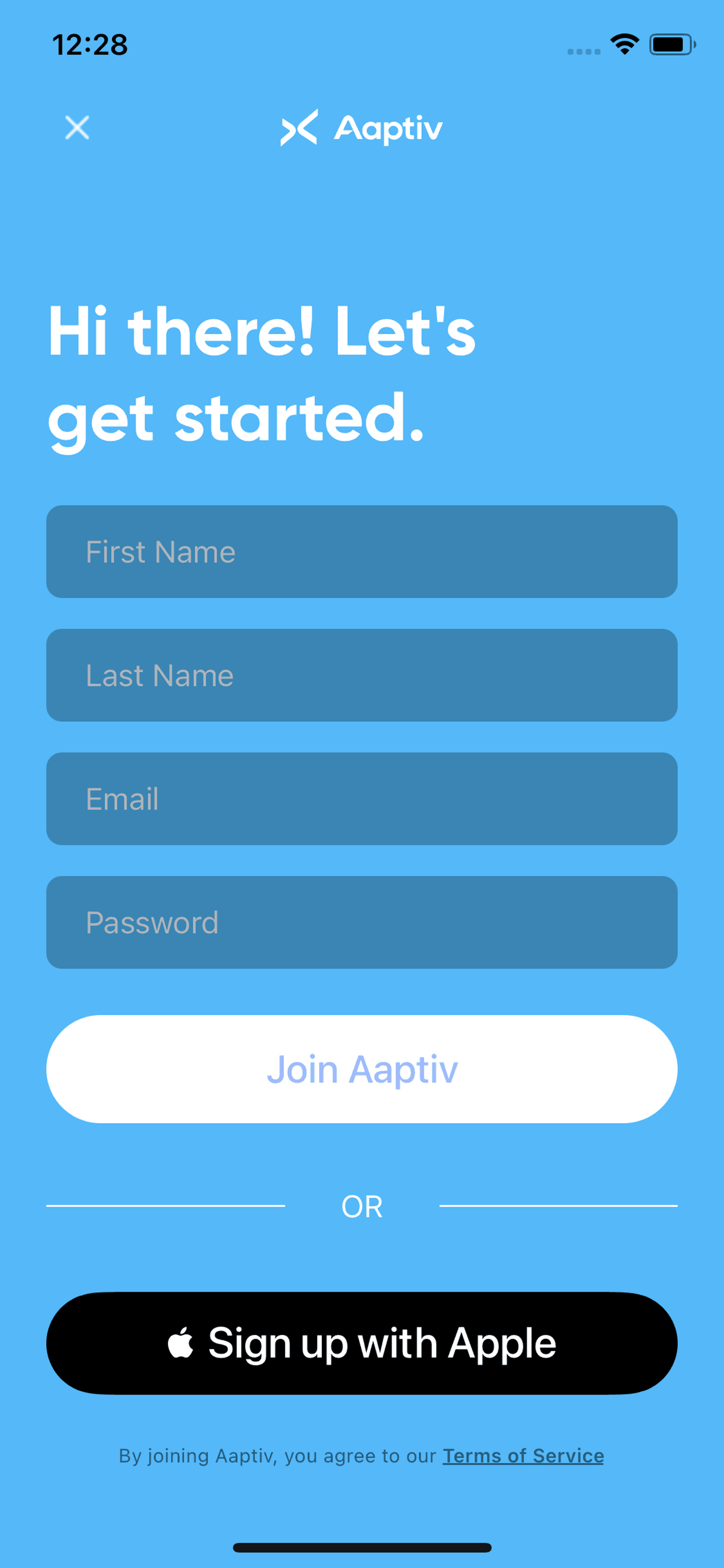 Aaptiv iOS Health & Fitness interface screenshot 6
