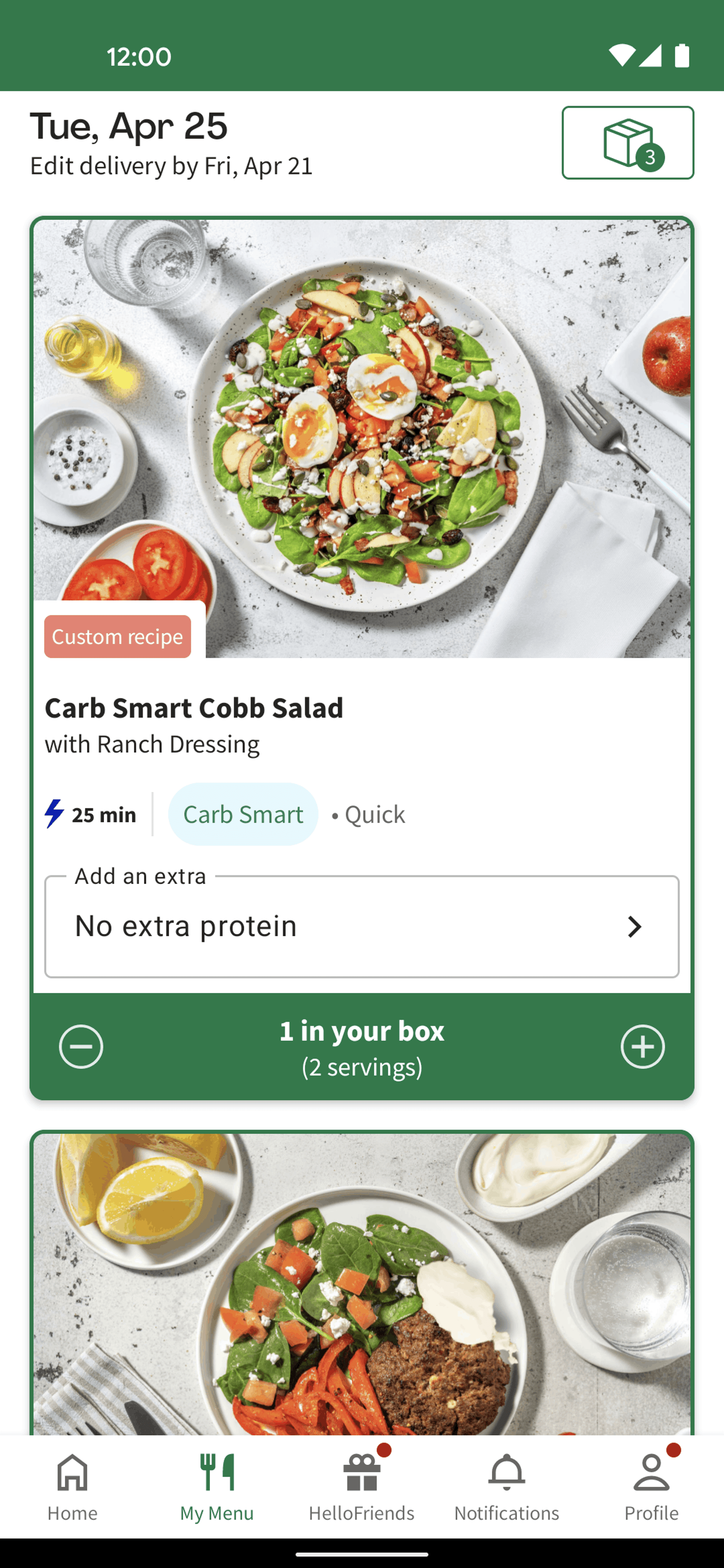 HelloFresh Android Food & Drink interface screenshot 23
