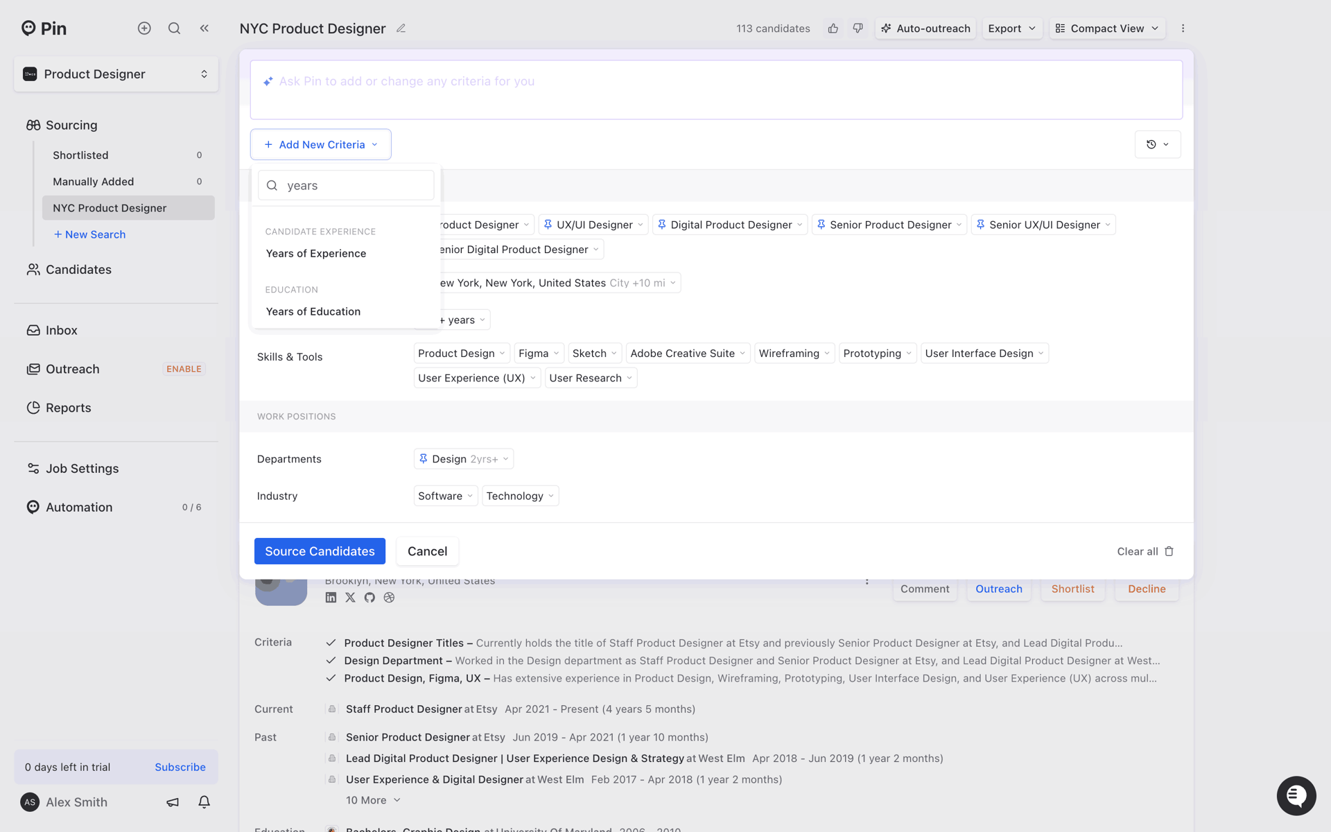 Pin Web AI interface screenshot 4