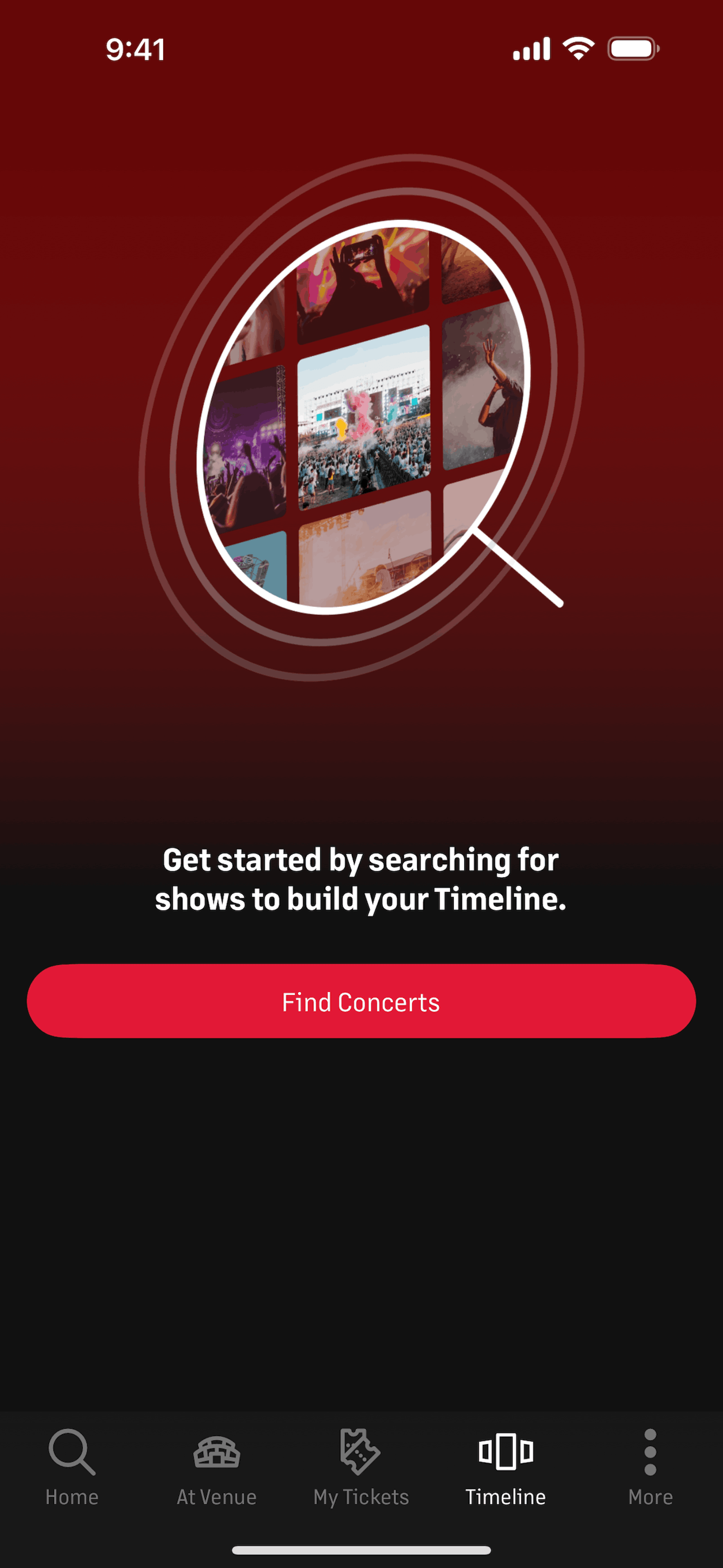 Live Nation iOS Music & Audio interface screenshot 23