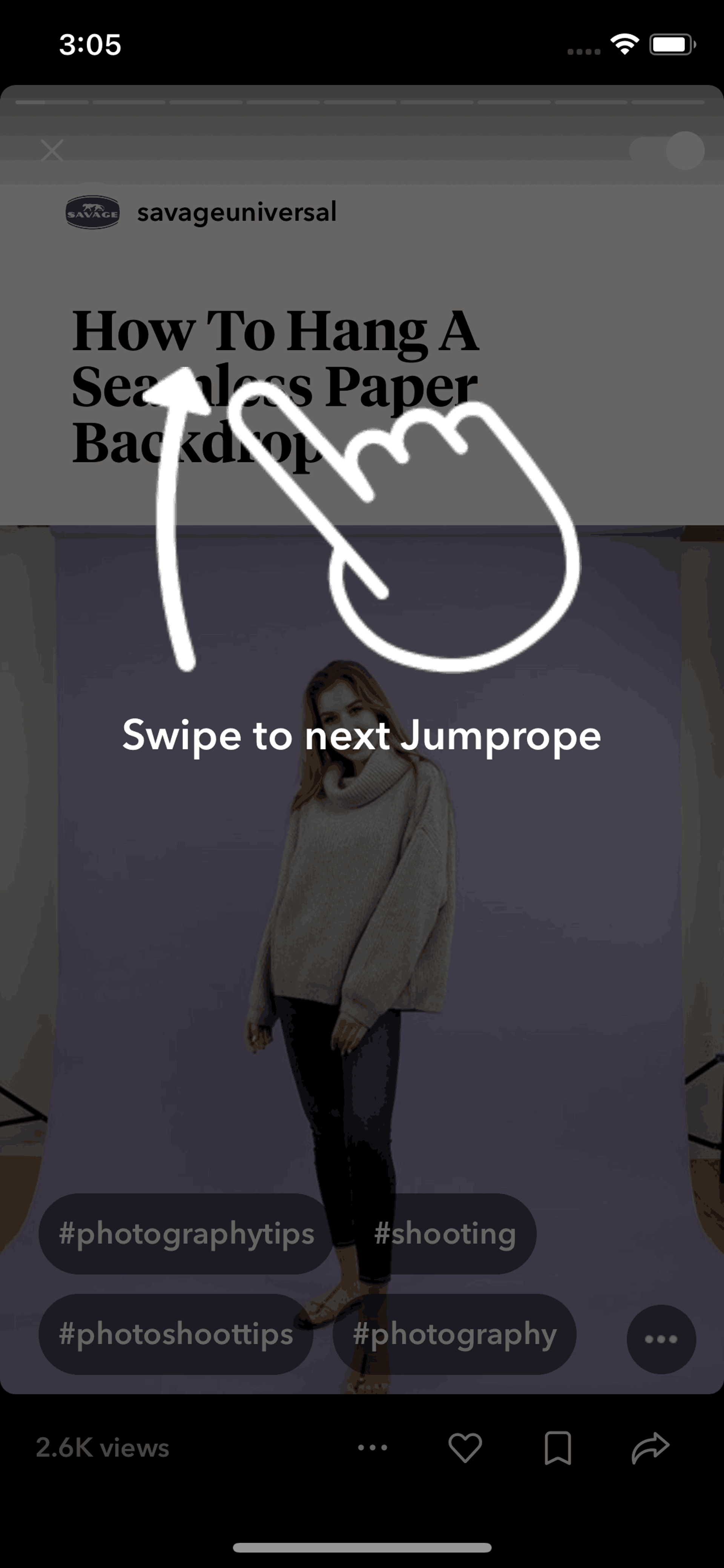 Jumprope iOS Photo & Video interface screenshot 13