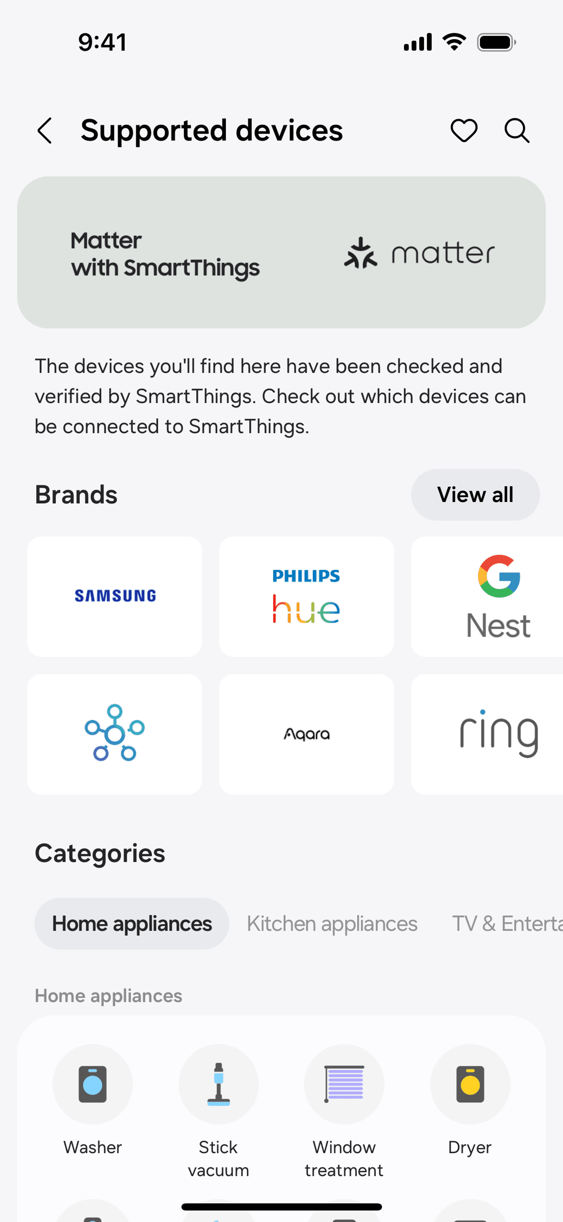SmartThings iOS Productivity interface screenshot 12
