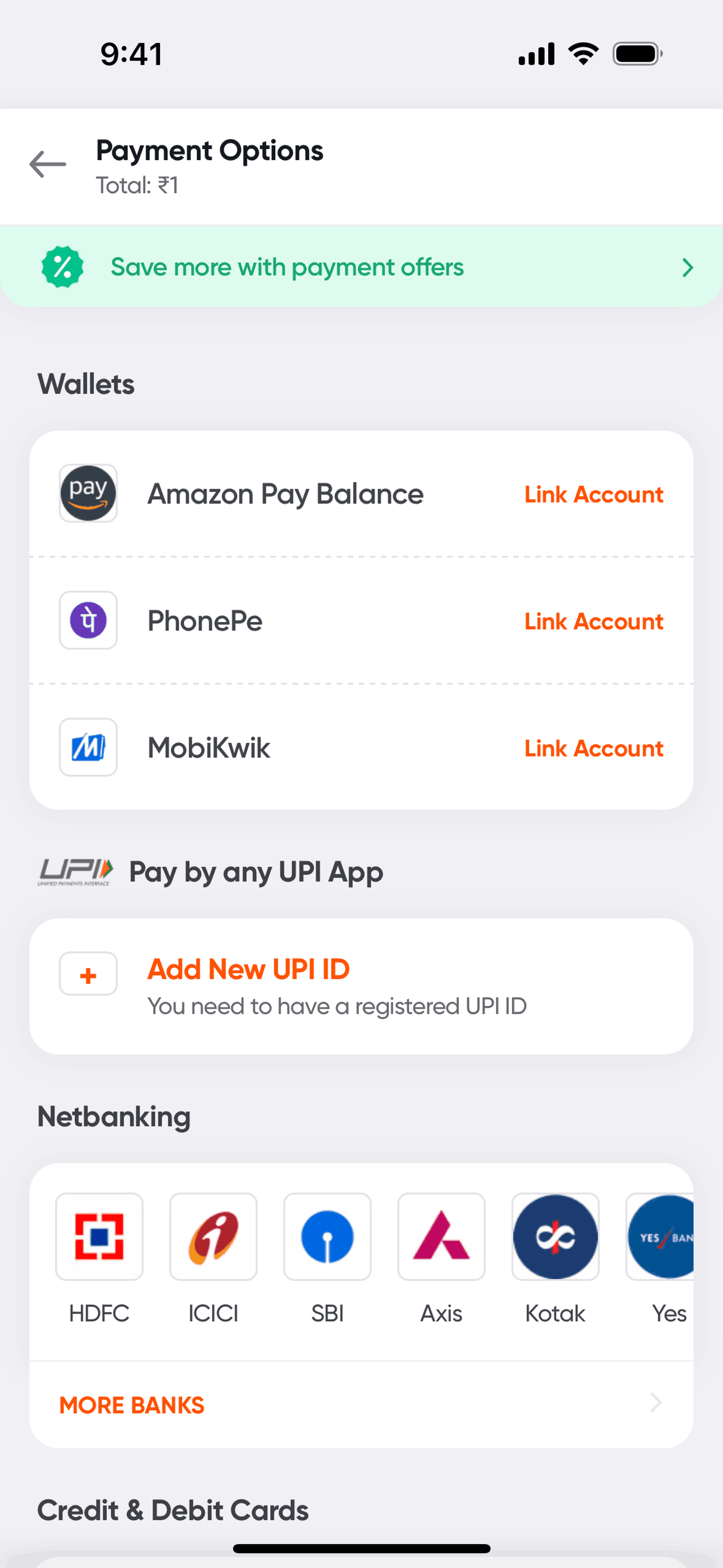 Swiggy iOS Food & Drink interface screenshot 5