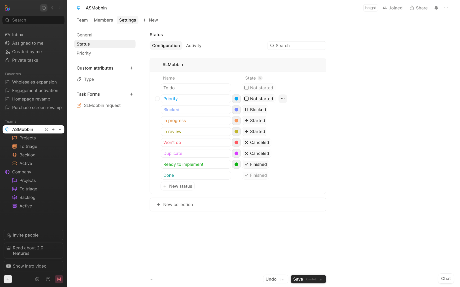 Height Web Business interface screenshot 12