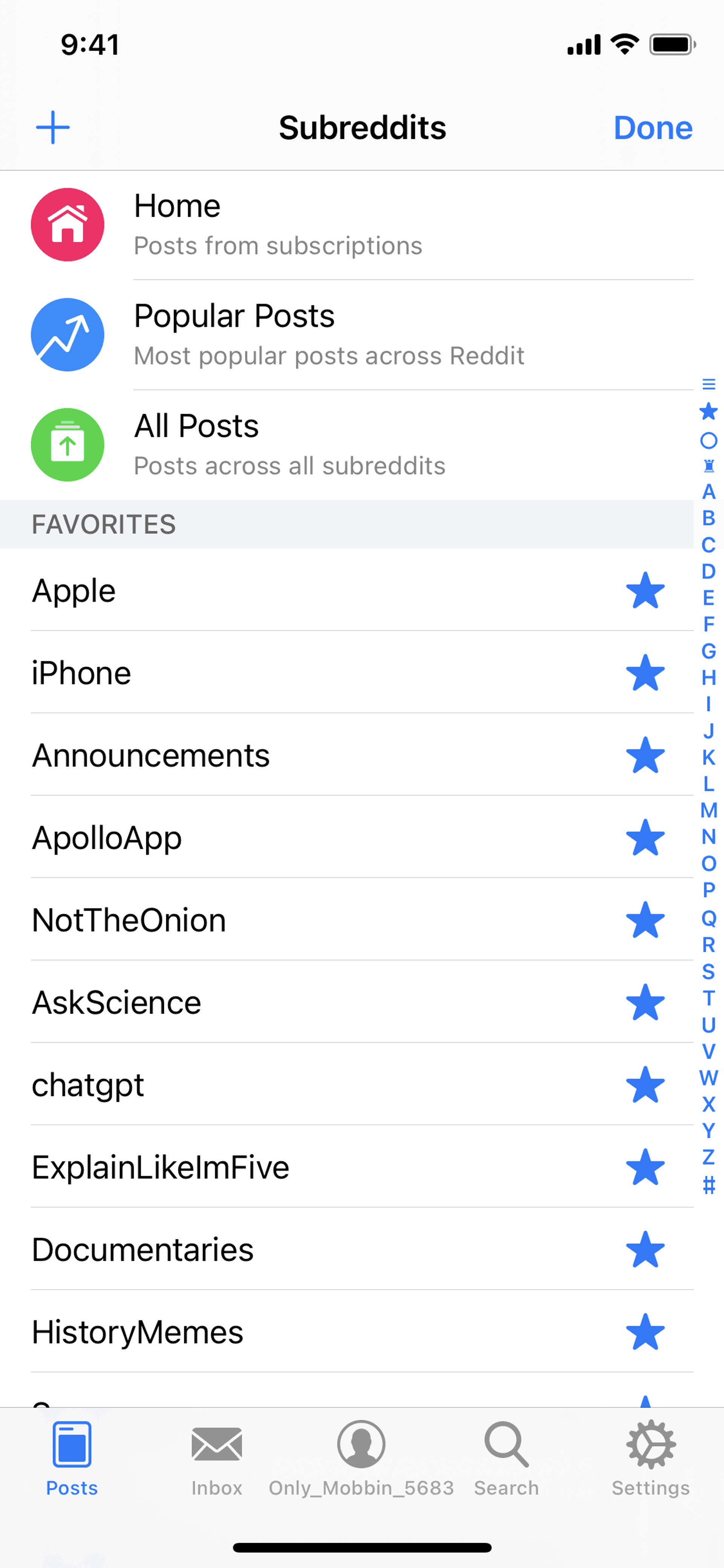 Apollo for Reddit iOS News interface screenshot 2