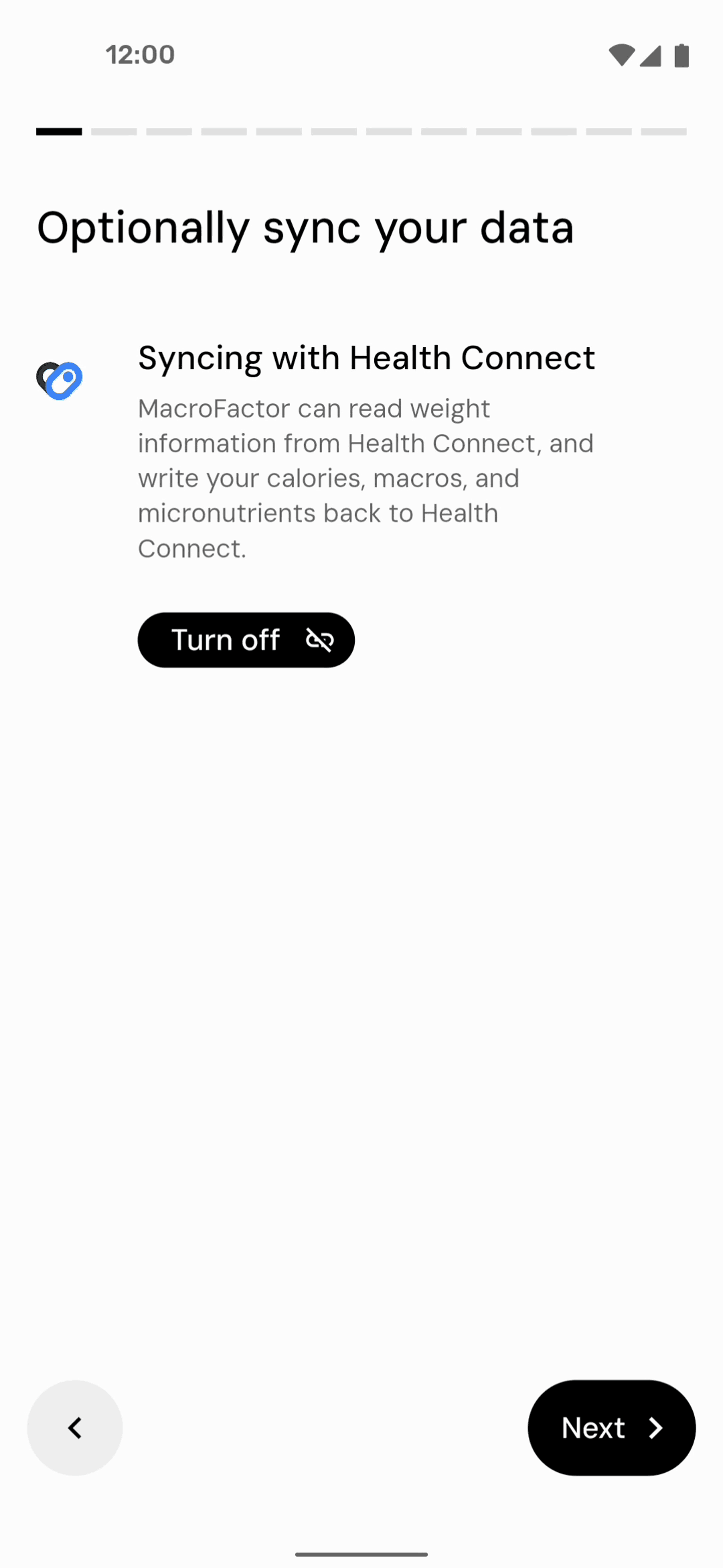 MacroFactor Android Health & Fitness interface screenshot 24