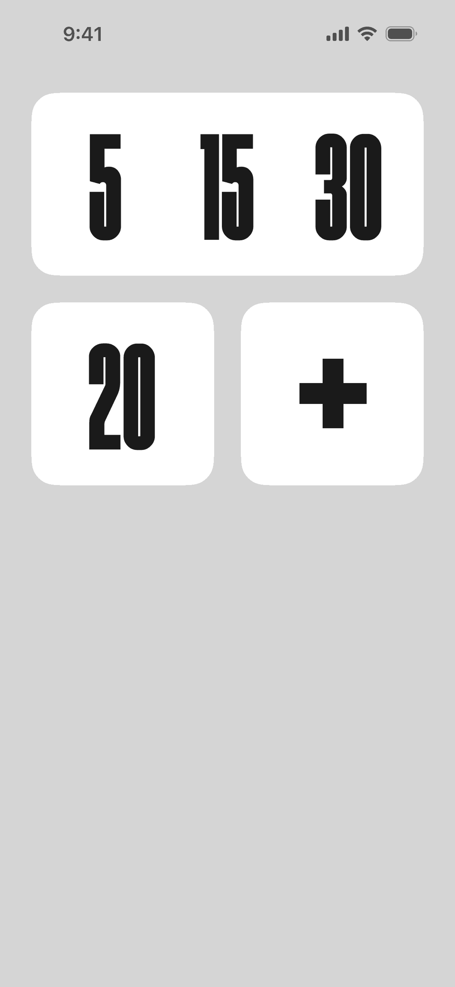 (Not Boring) Timer iOS Utilities interface screenshot 2