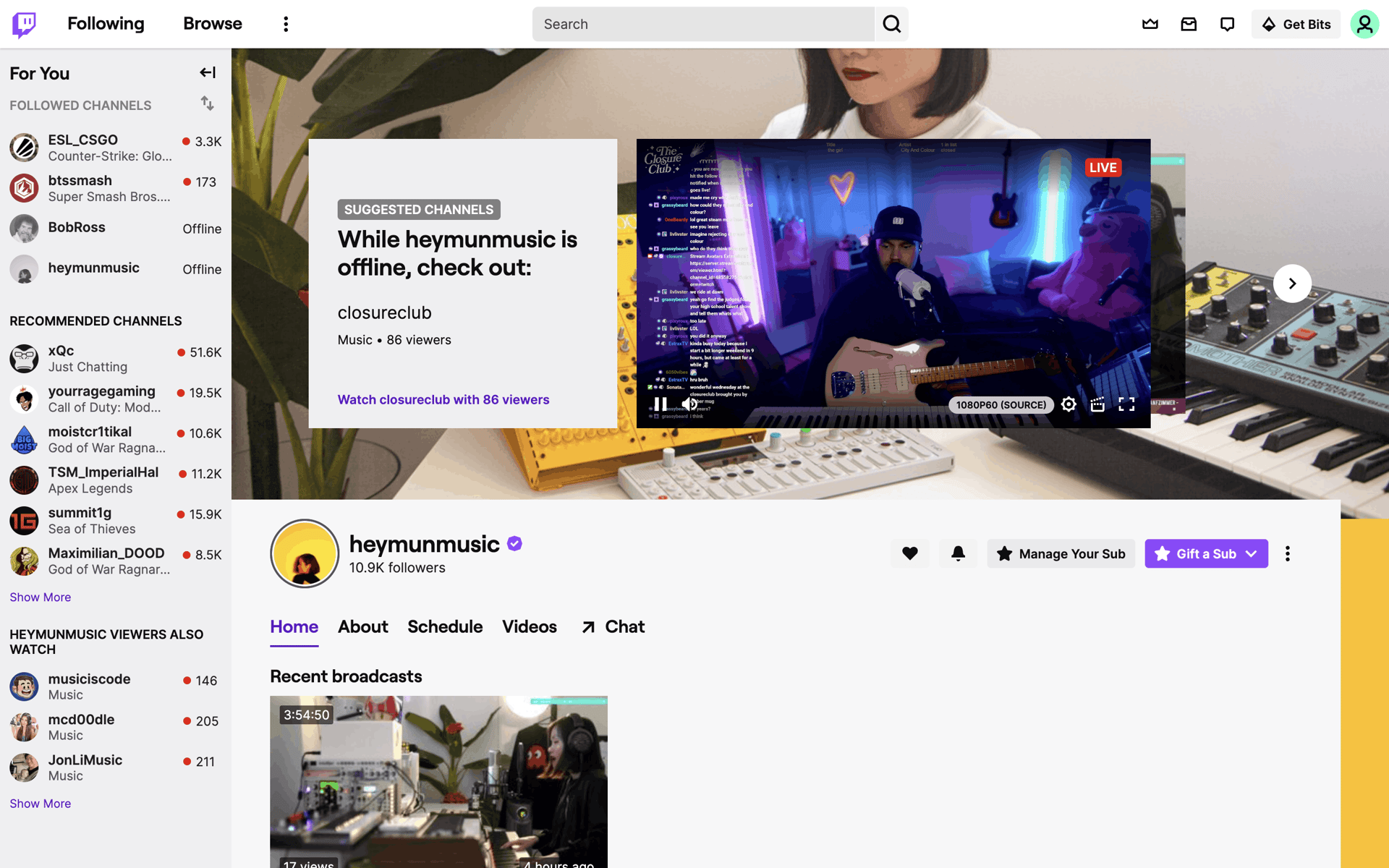 Twitch Web Photo & Video interface screenshot 8