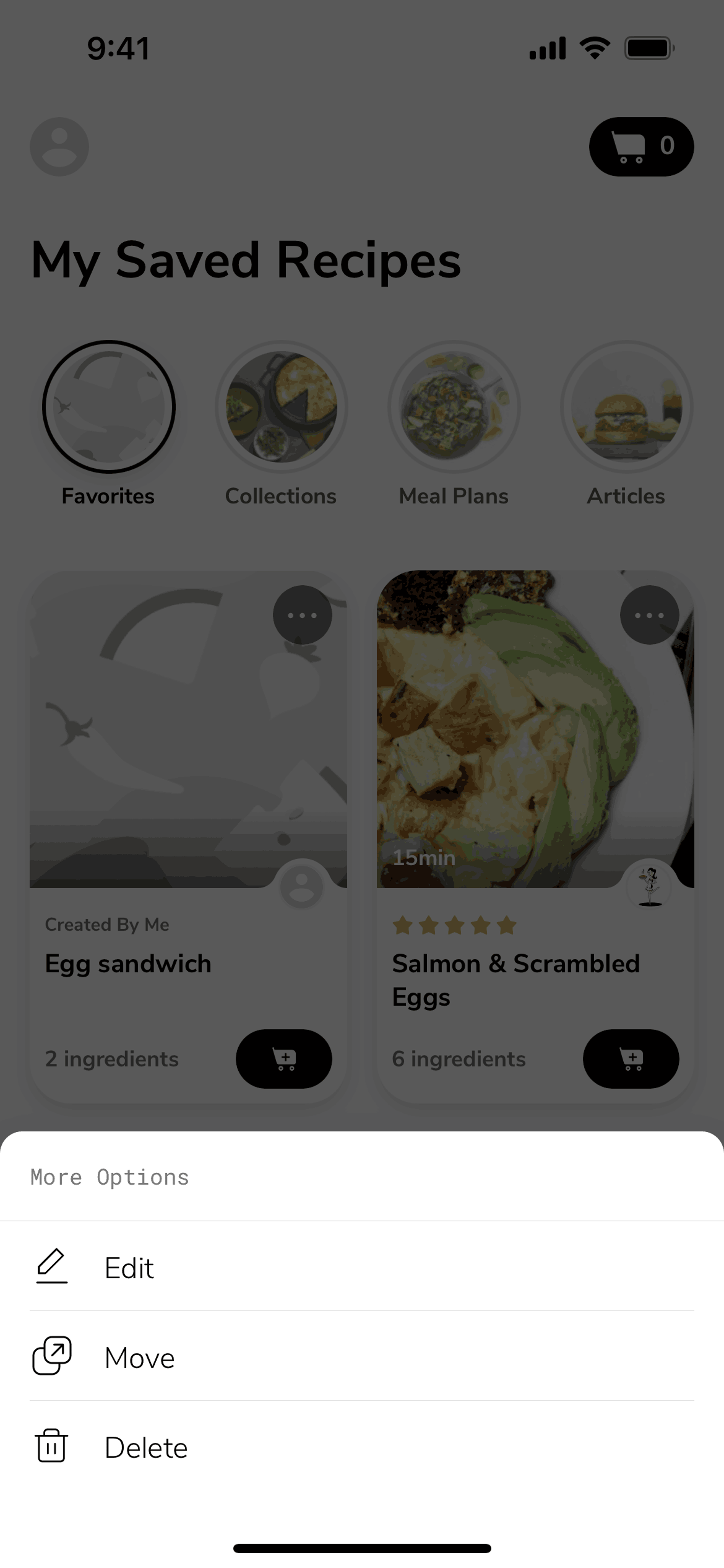 SideChef iOS Food & Drink interface screenshot 18