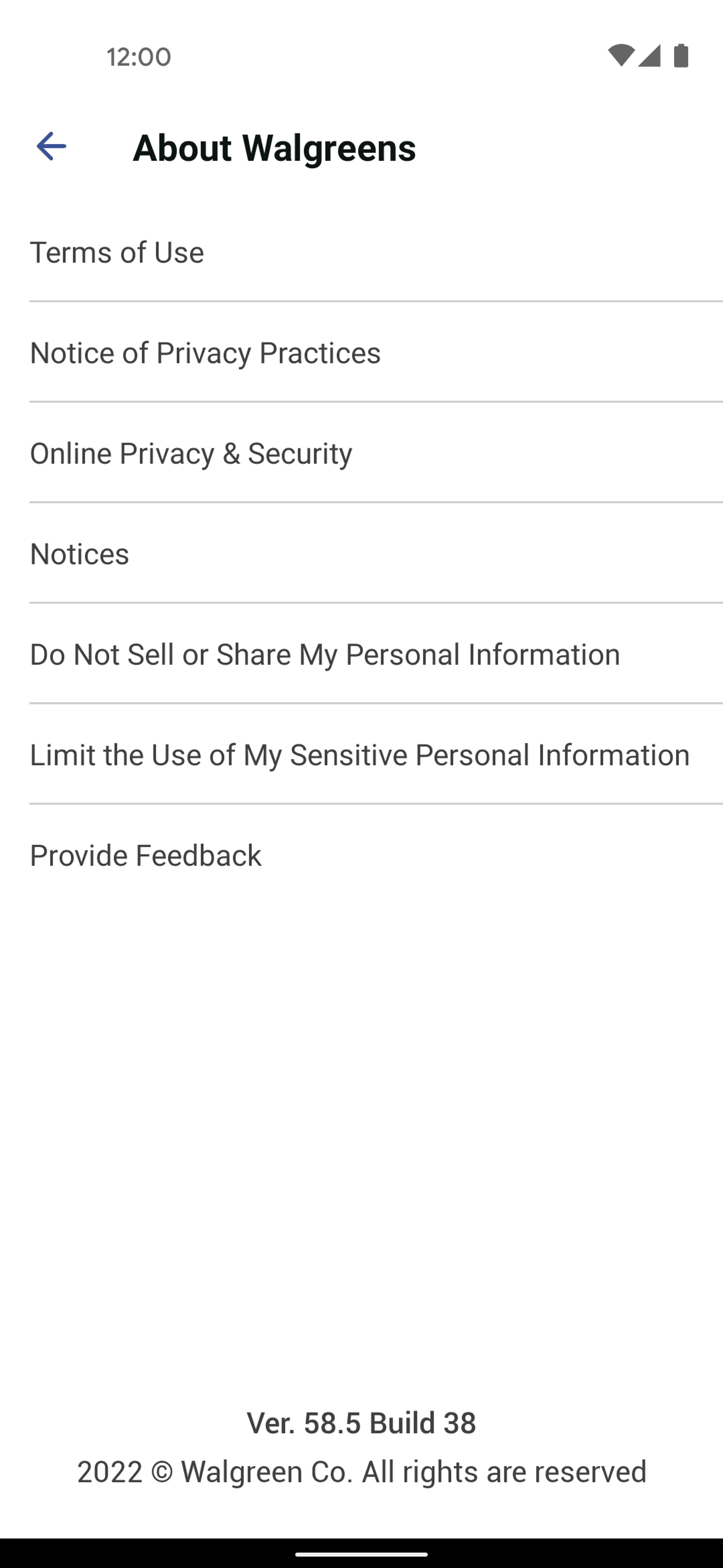 Walgreens Android Shopping interface screenshot 23