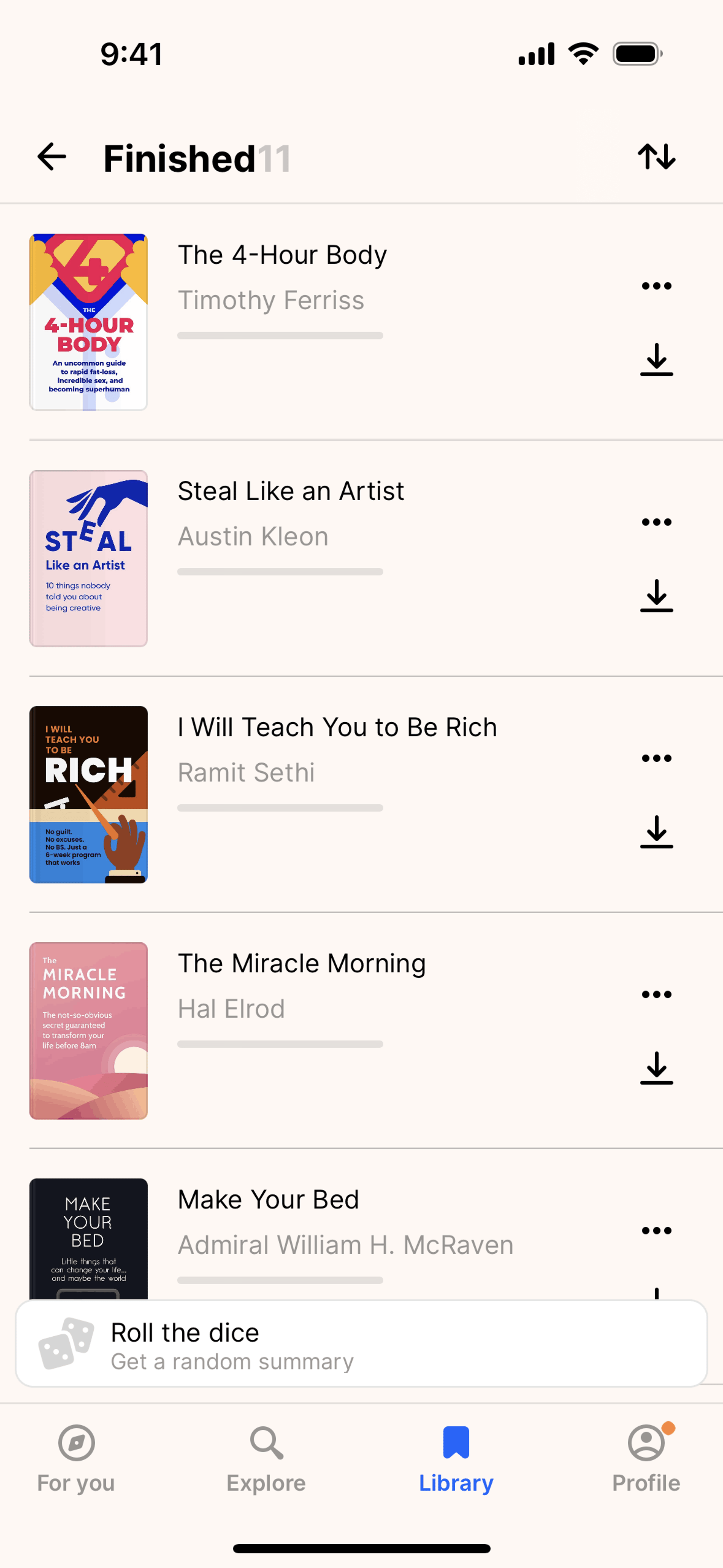 Headway iOS Education interface screenshot 15