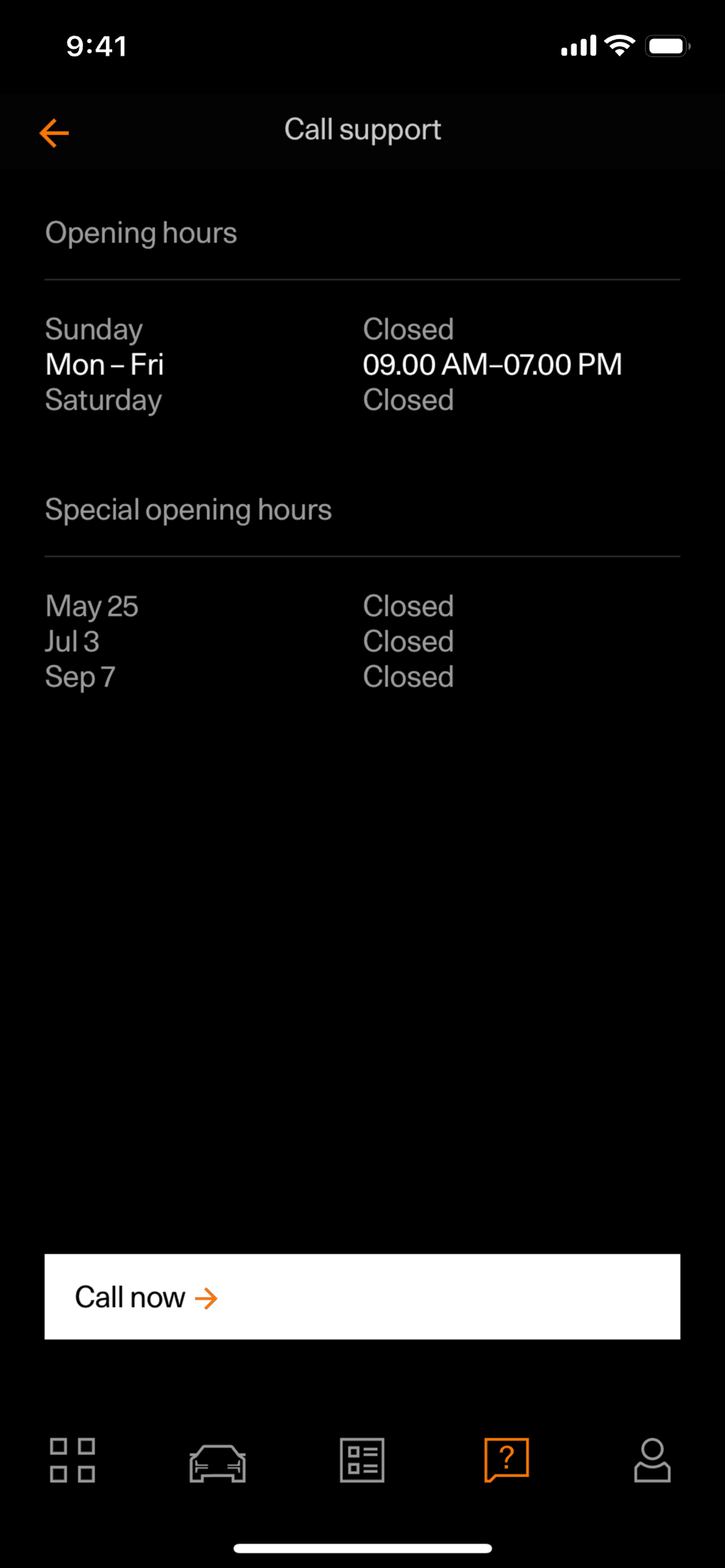 Polestar iOS Lifestyle interface screenshot 11