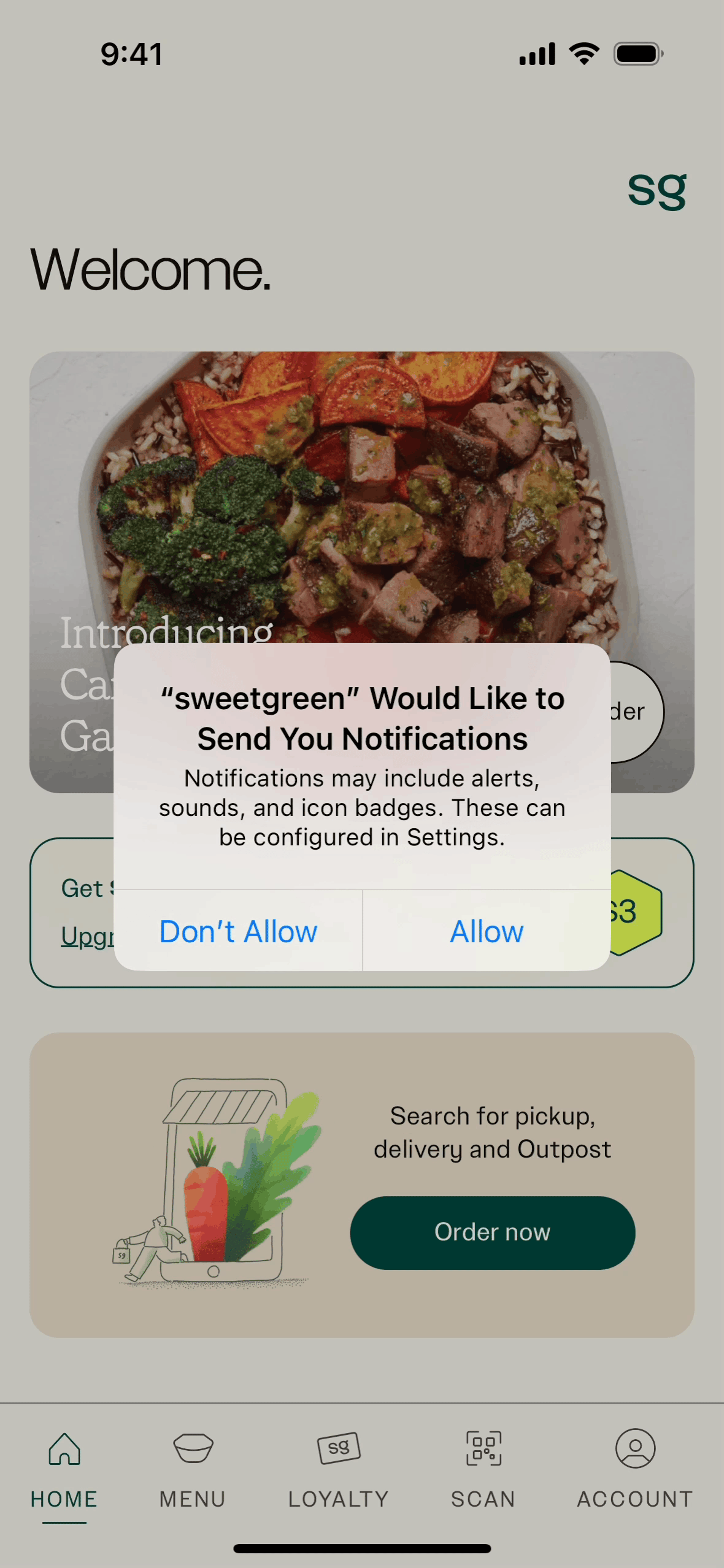 sweetgreen iOS Food & Drink interface screenshot 2