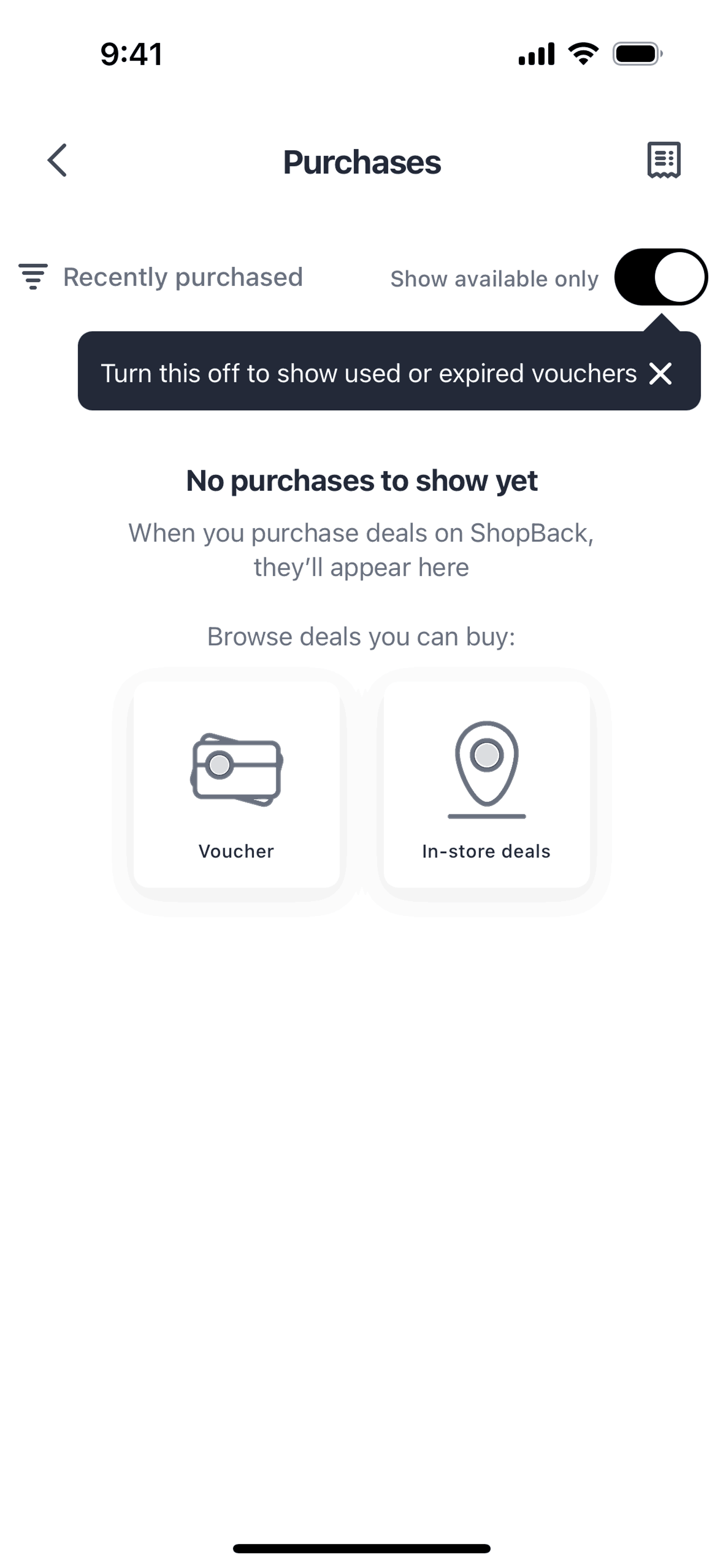 ShopBack iOS Shopping interface screenshot 5