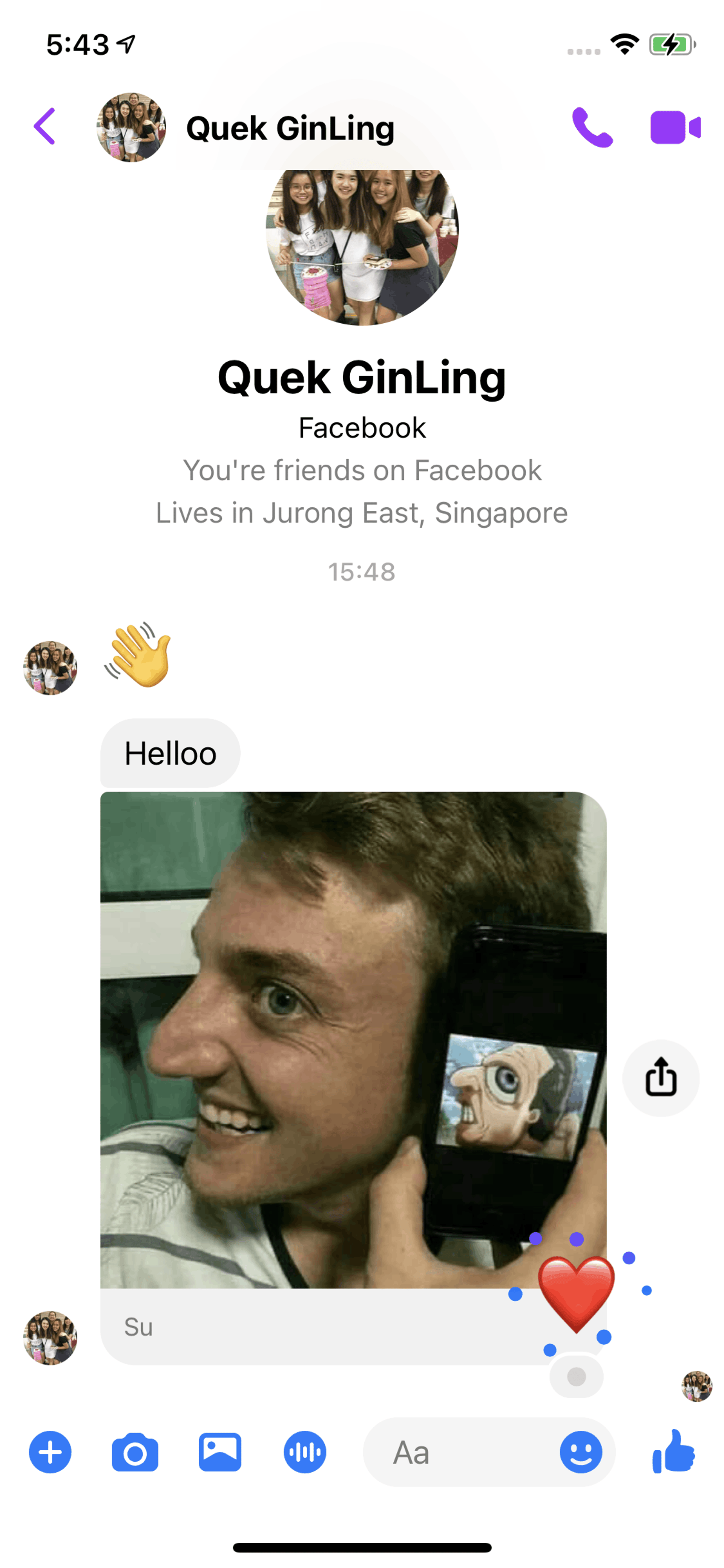 Messenger iOS Social Networking interface screenshot 11