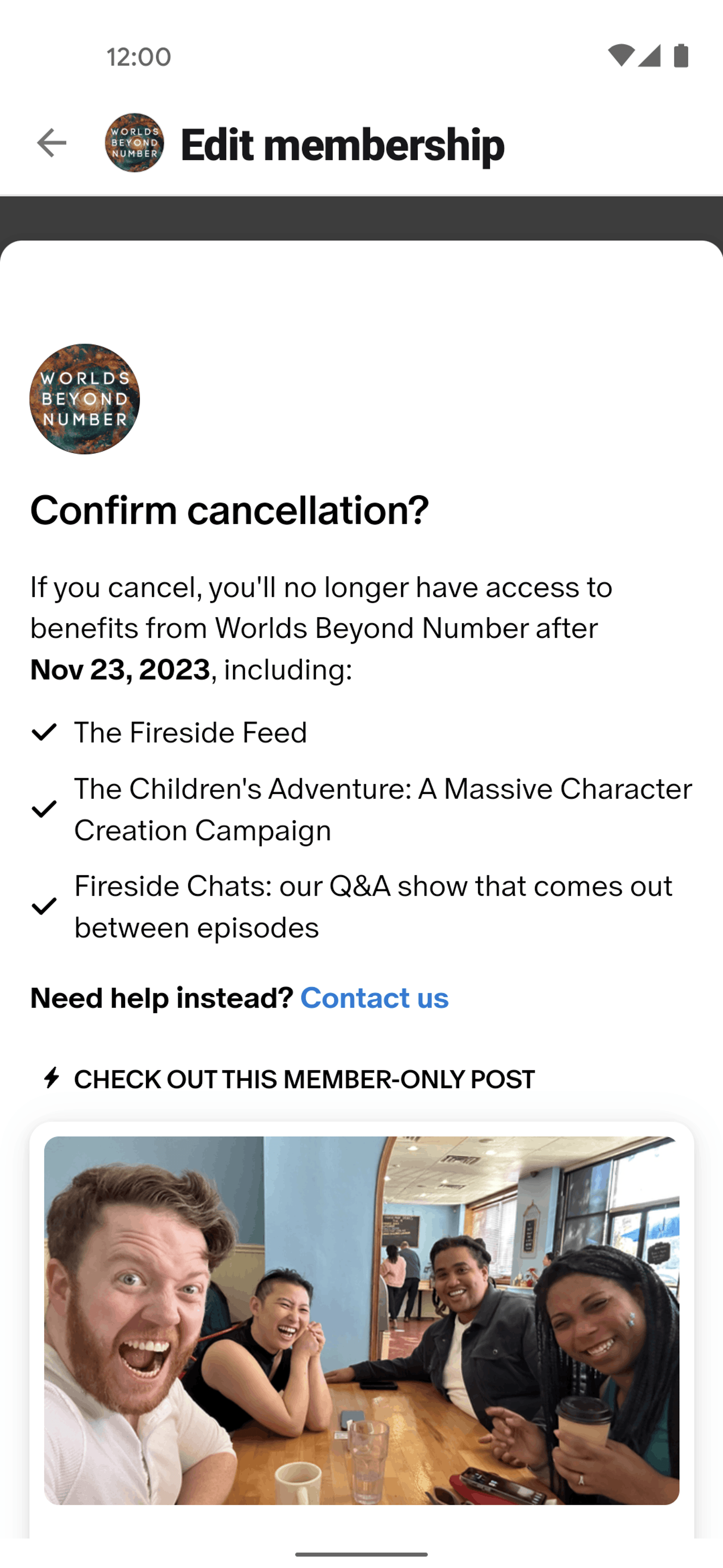 Patreon Android Social Networking interface screenshot 19
