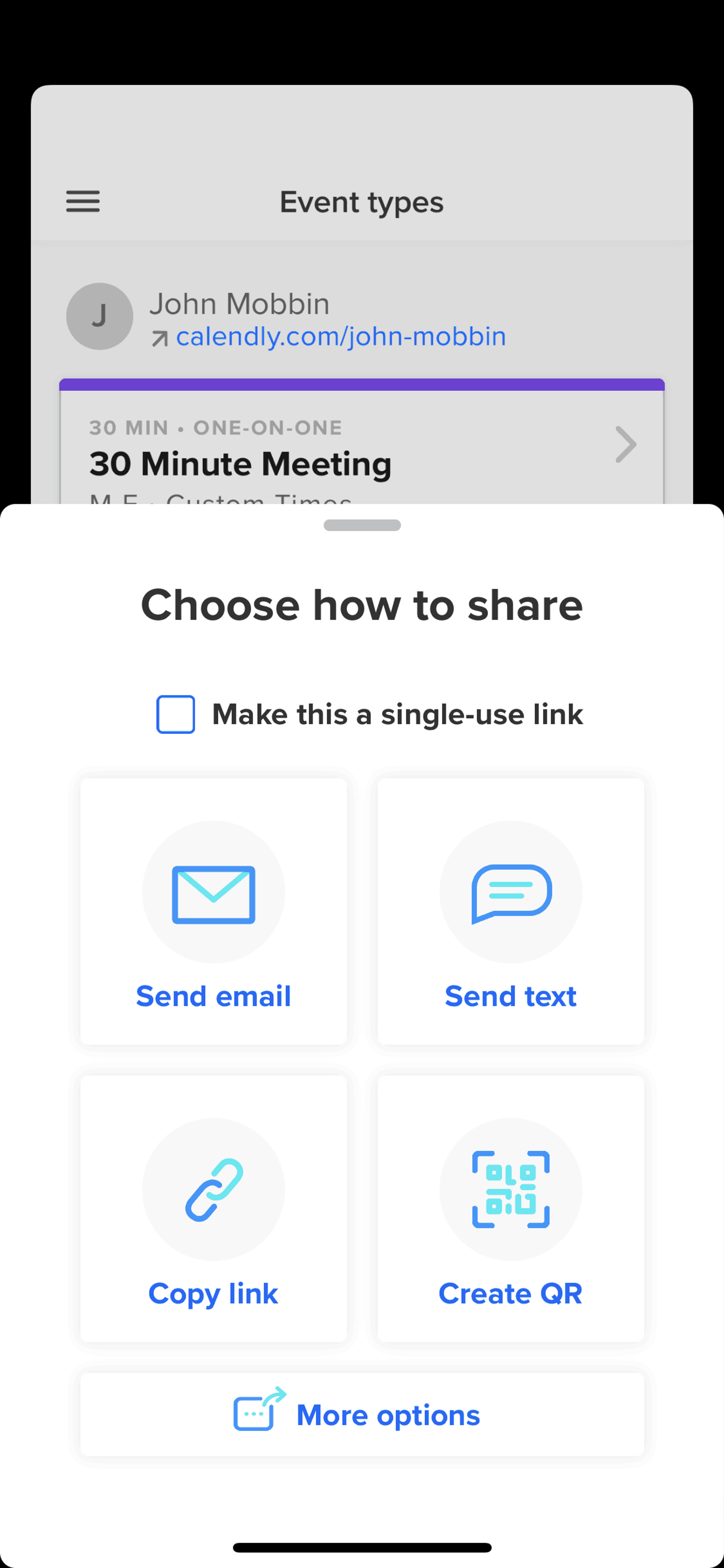 Calendly iOS Business interface screenshot 12
