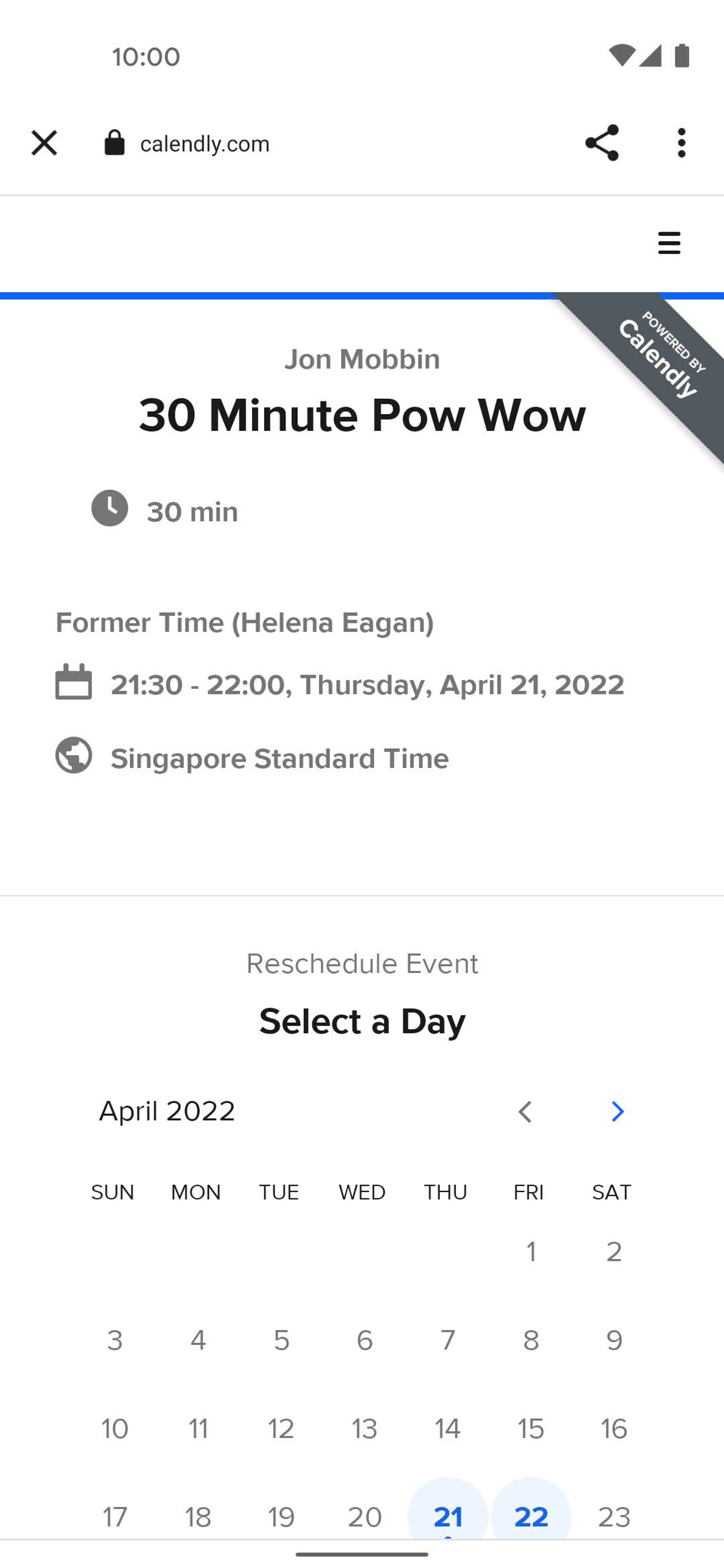 Calendly Android Business interface screenshot 22