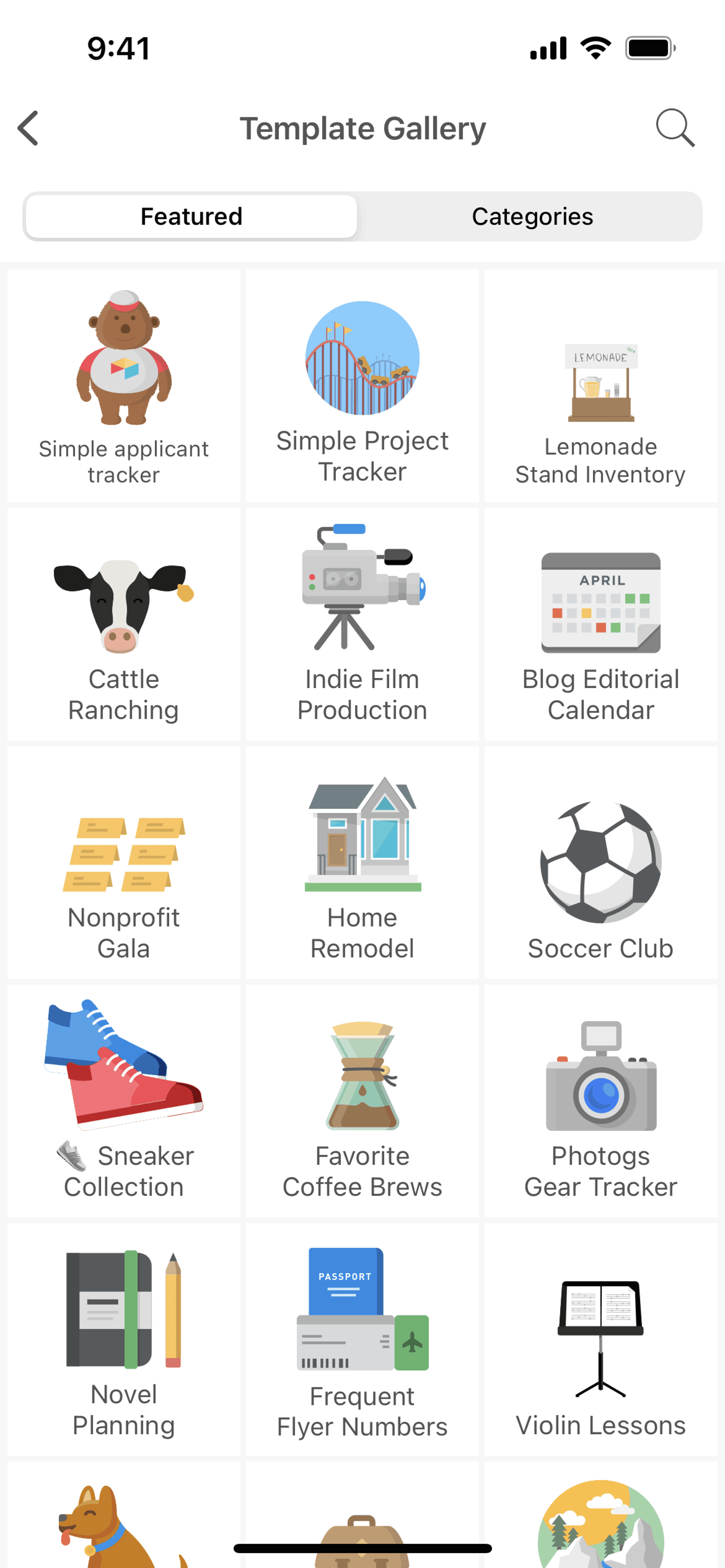 Airtable iOS Productivity interface screenshot 21