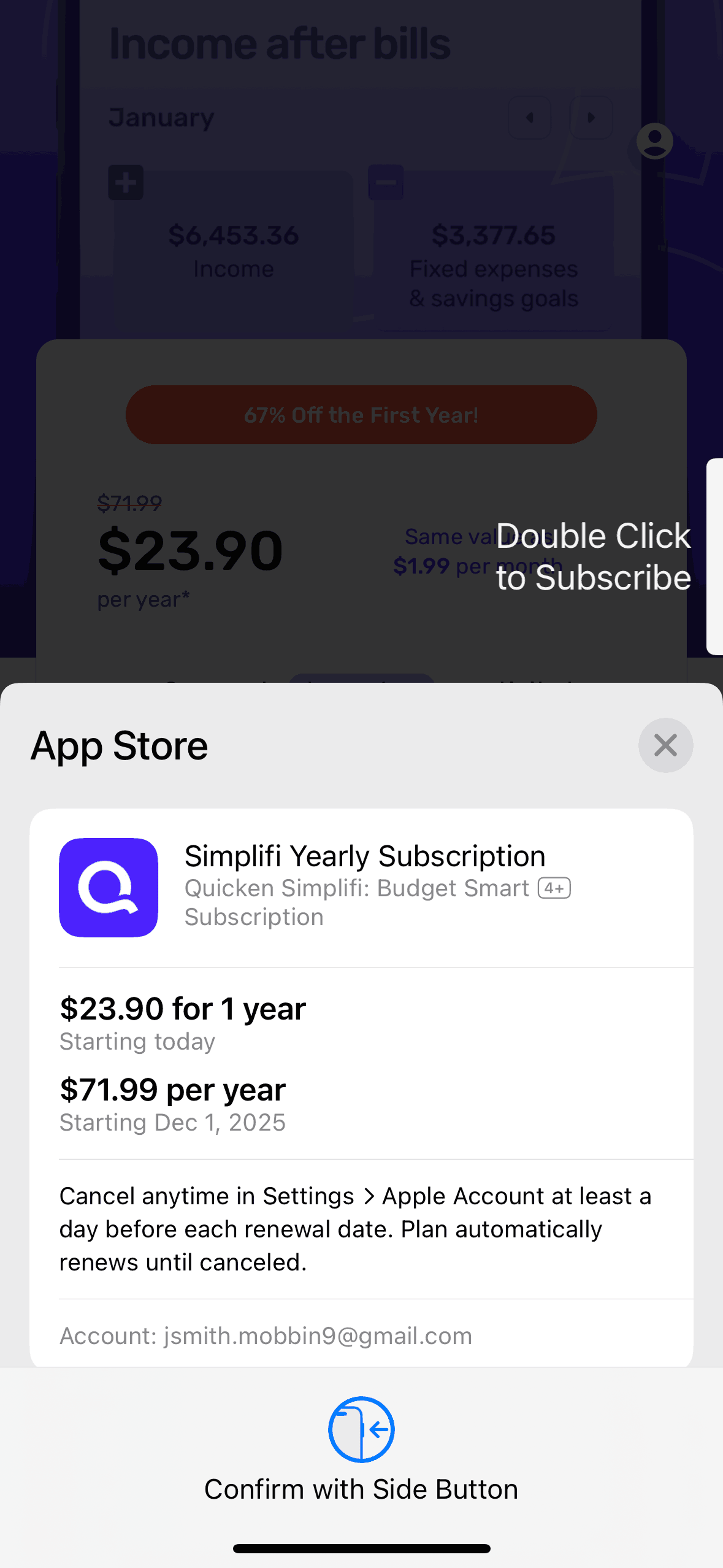 Quicken iOS Finance interface screenshot 6