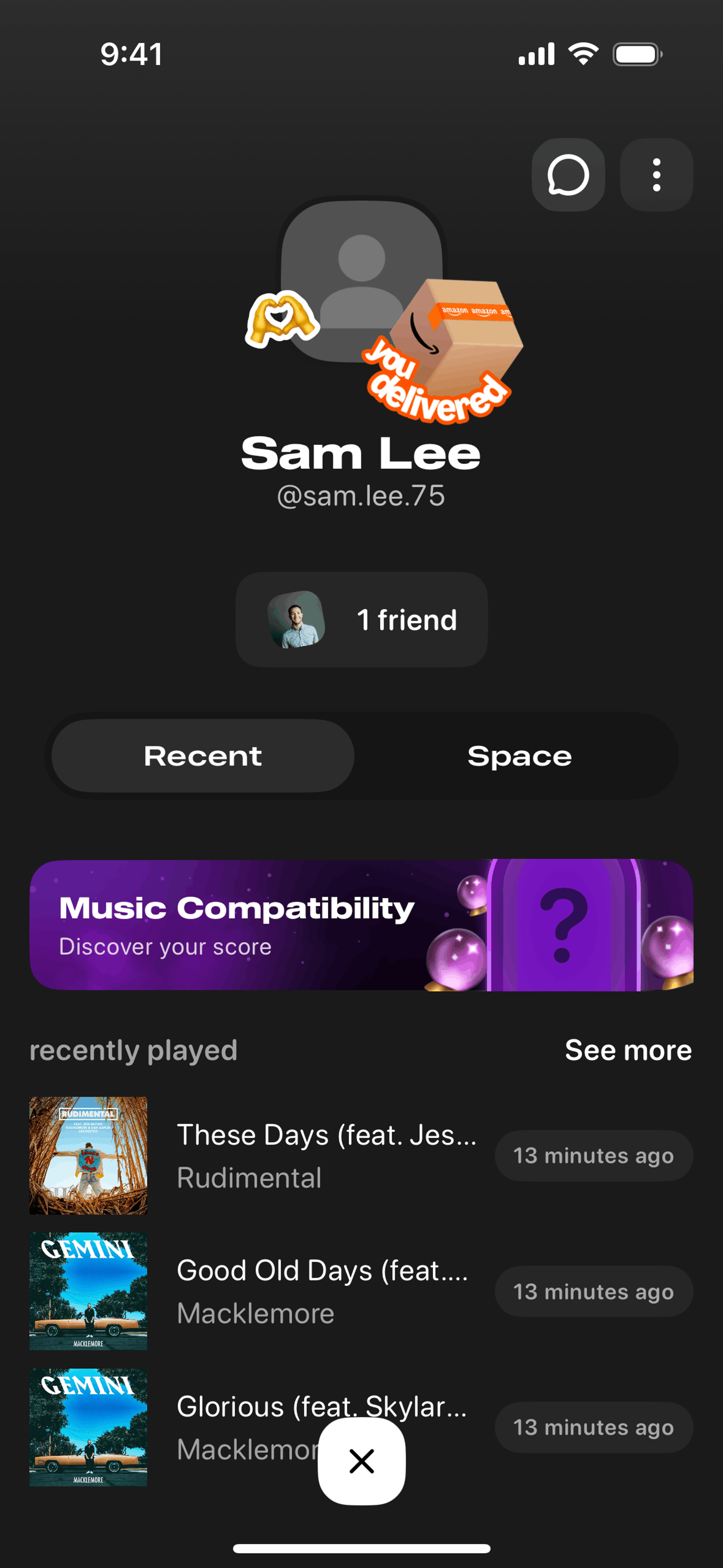 Airbuds Widget iOS Social Networking interface screenshot 23